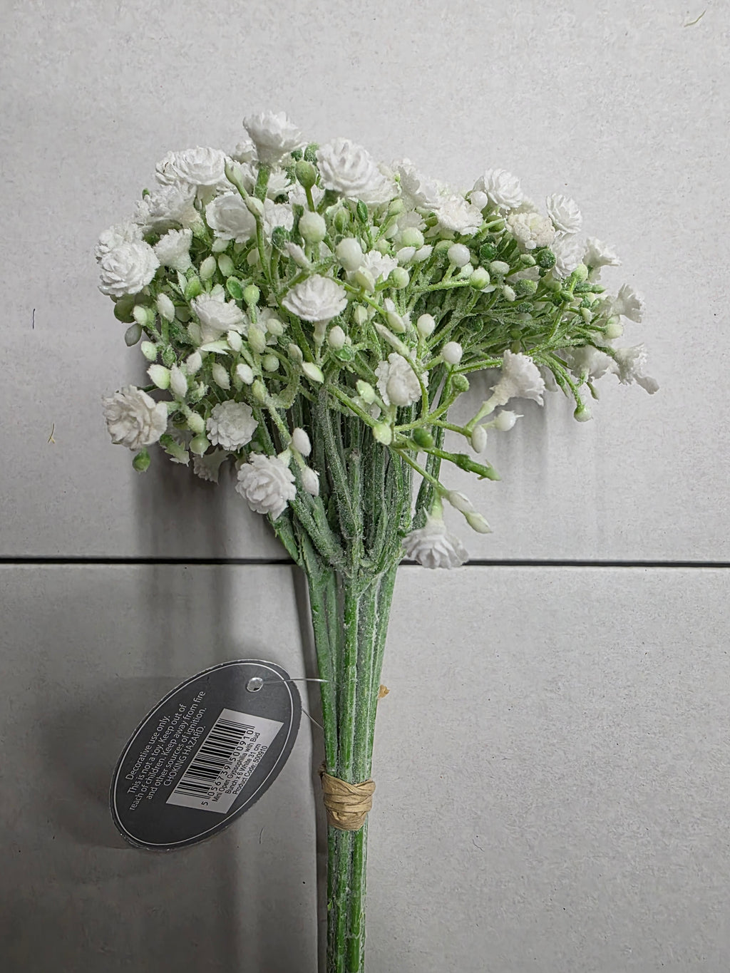 Artificial Mini Gypsophilia Bunch X 6 White 31cm (PACK OF 2)
