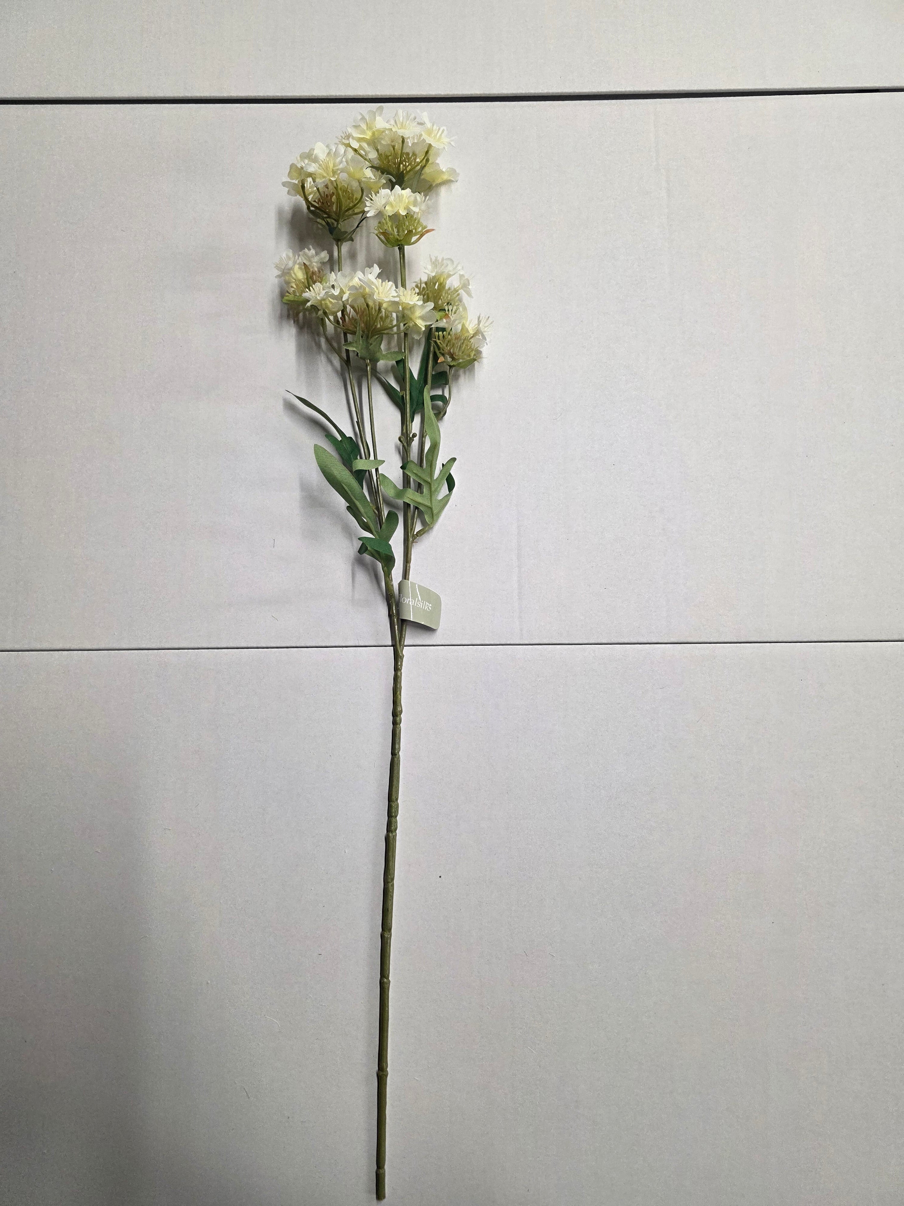 Artificial Mini Wild Flower Spray 68cm Cream (PACK OF 2)
