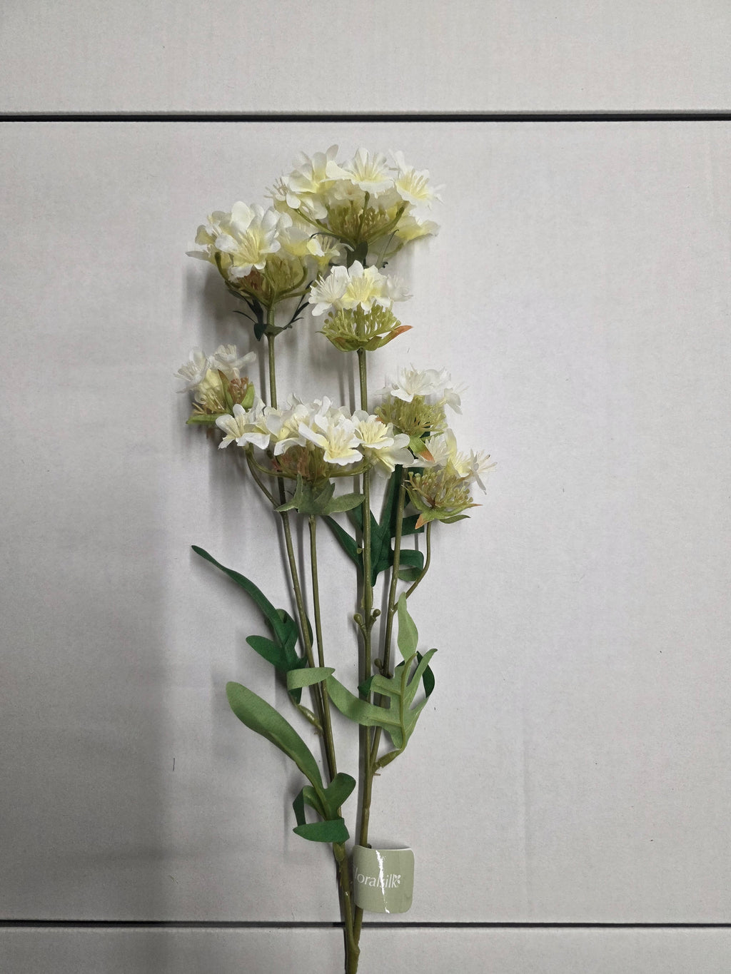 Artificial Mini Wild Flower Spray 68cm Cream (PACK OF 2)