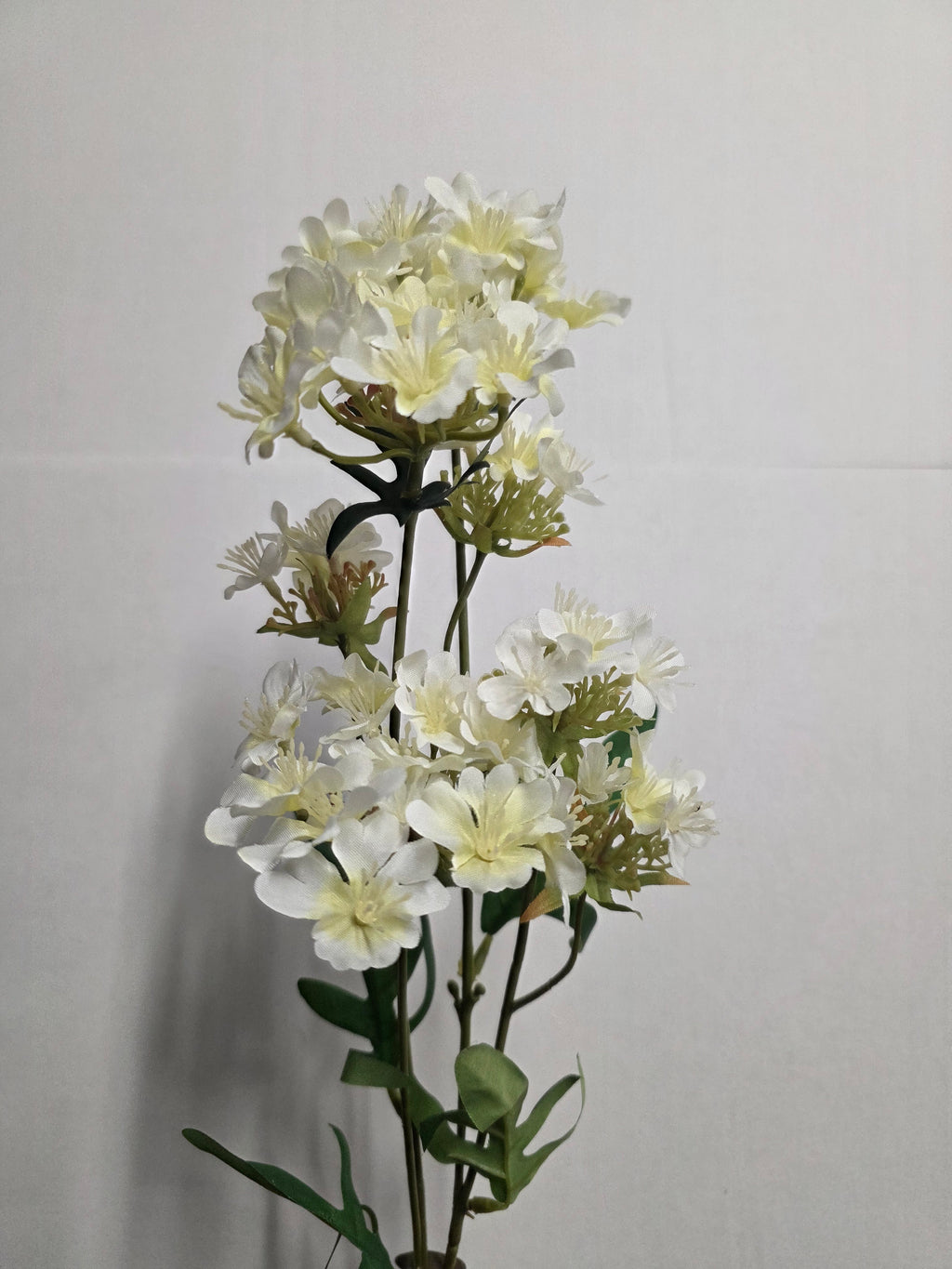 Artificial Mini Wild Flower Spray 68cm Cream (PACK OF 2)