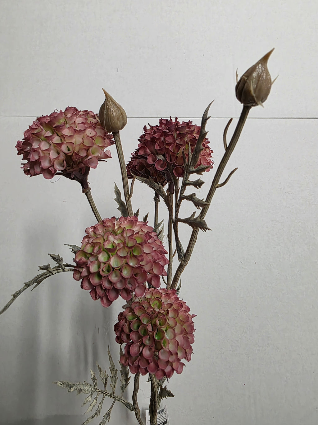 Artificial Mum Spray 5 Heads Pink (PACK OF 2)