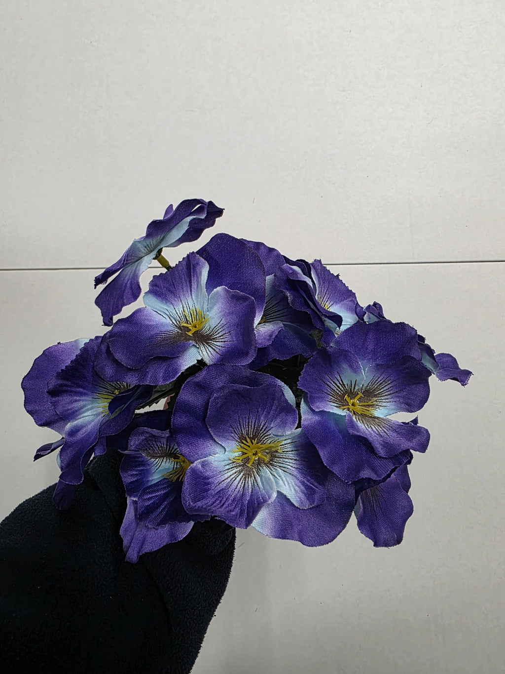 Artificial Pansy Blue 26cm (PACK OF 4)