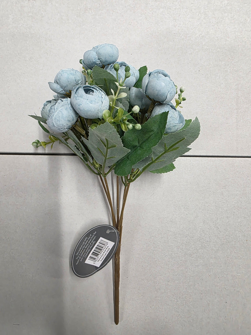 Artificial Ranunculus Bush Blue (PACK OF 3)