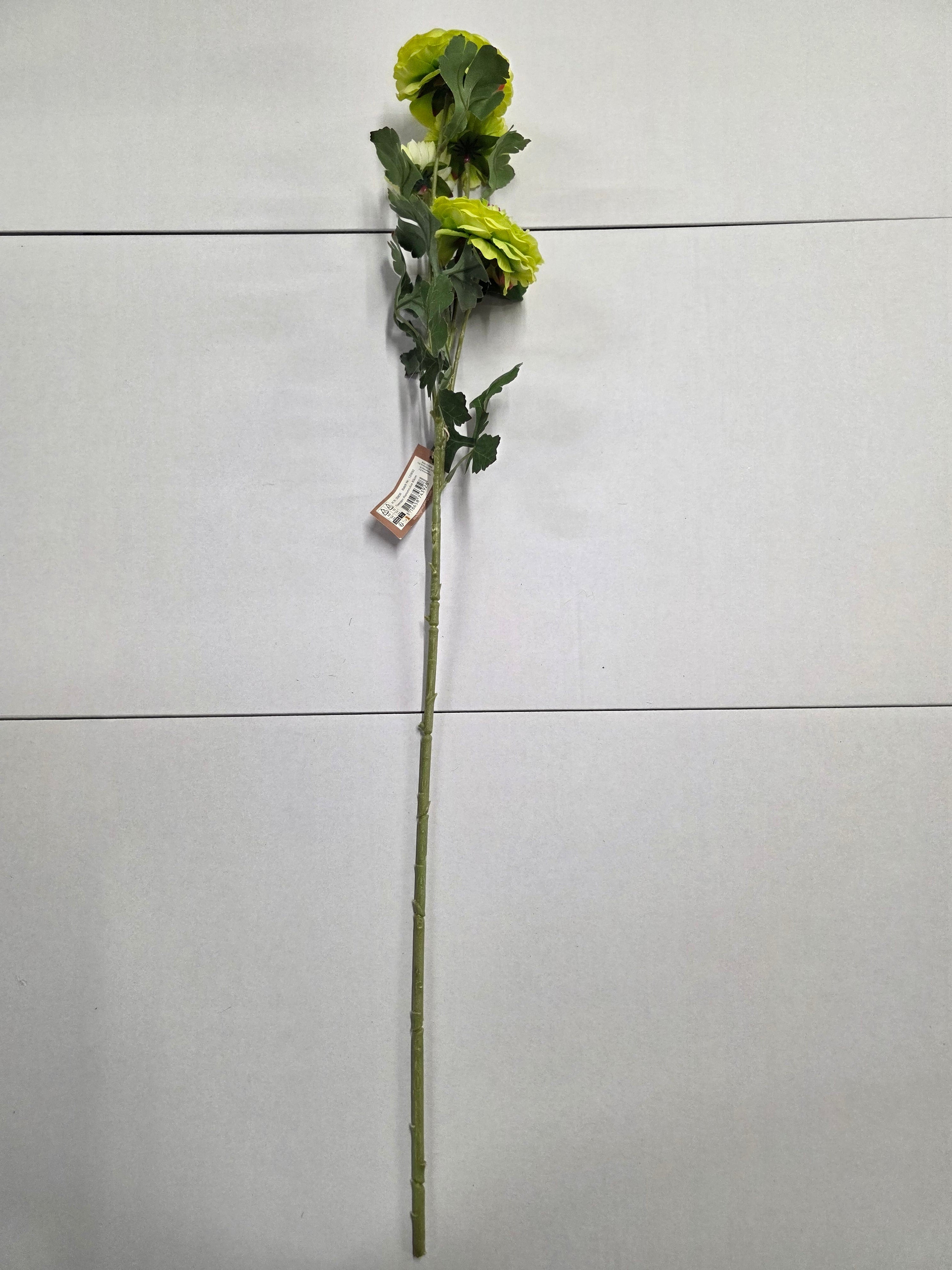 Artificial Ranunculus Green 85cm