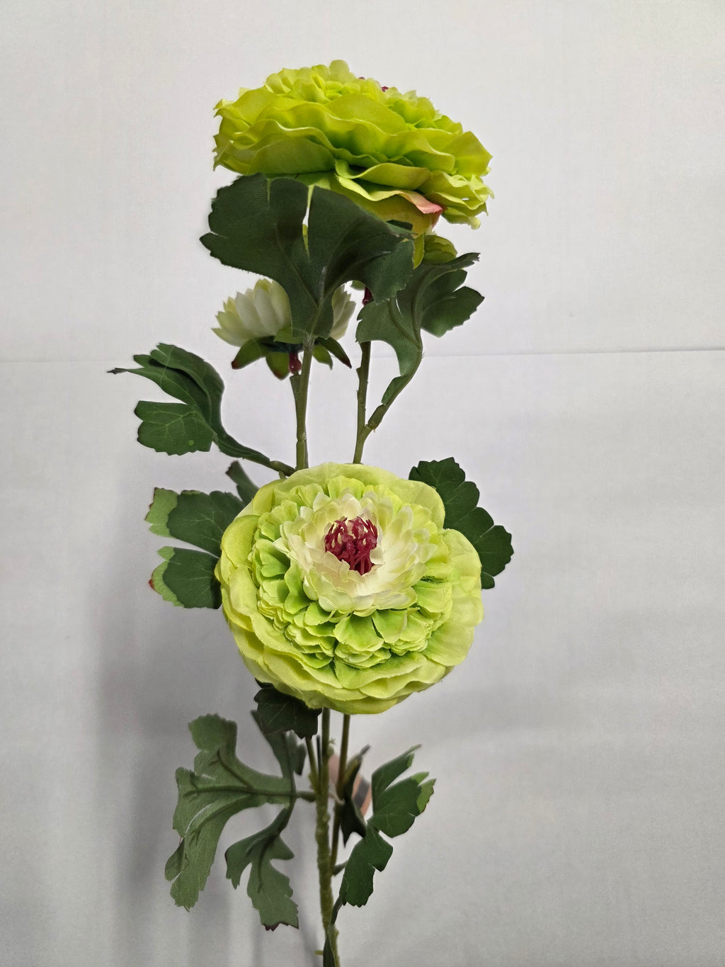 Artificial Ranunculus Green 85cm