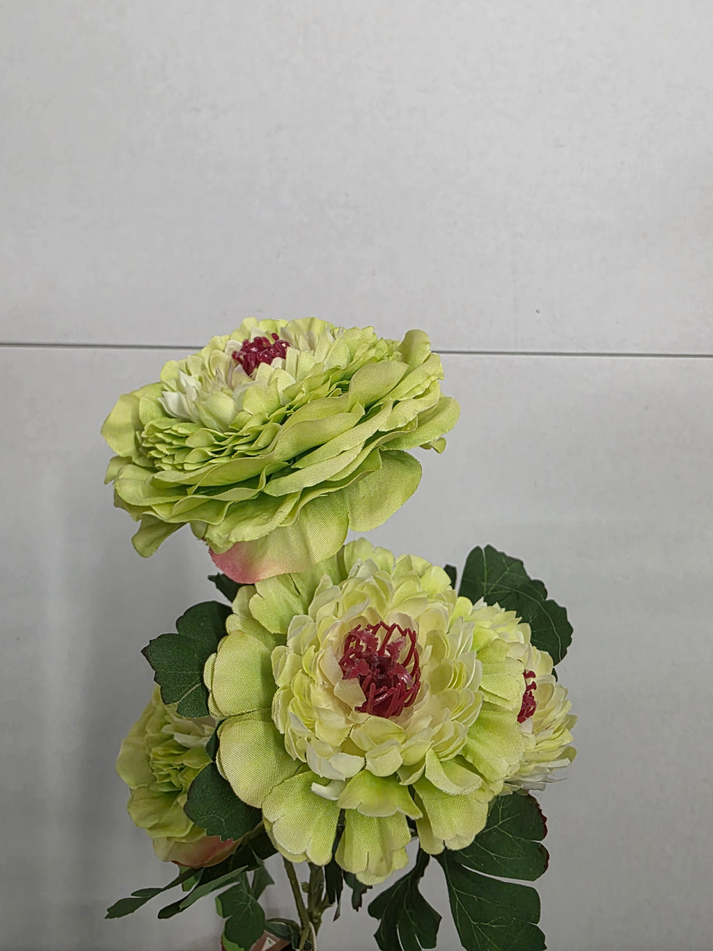 Artificial Ranunculus Green 85cm