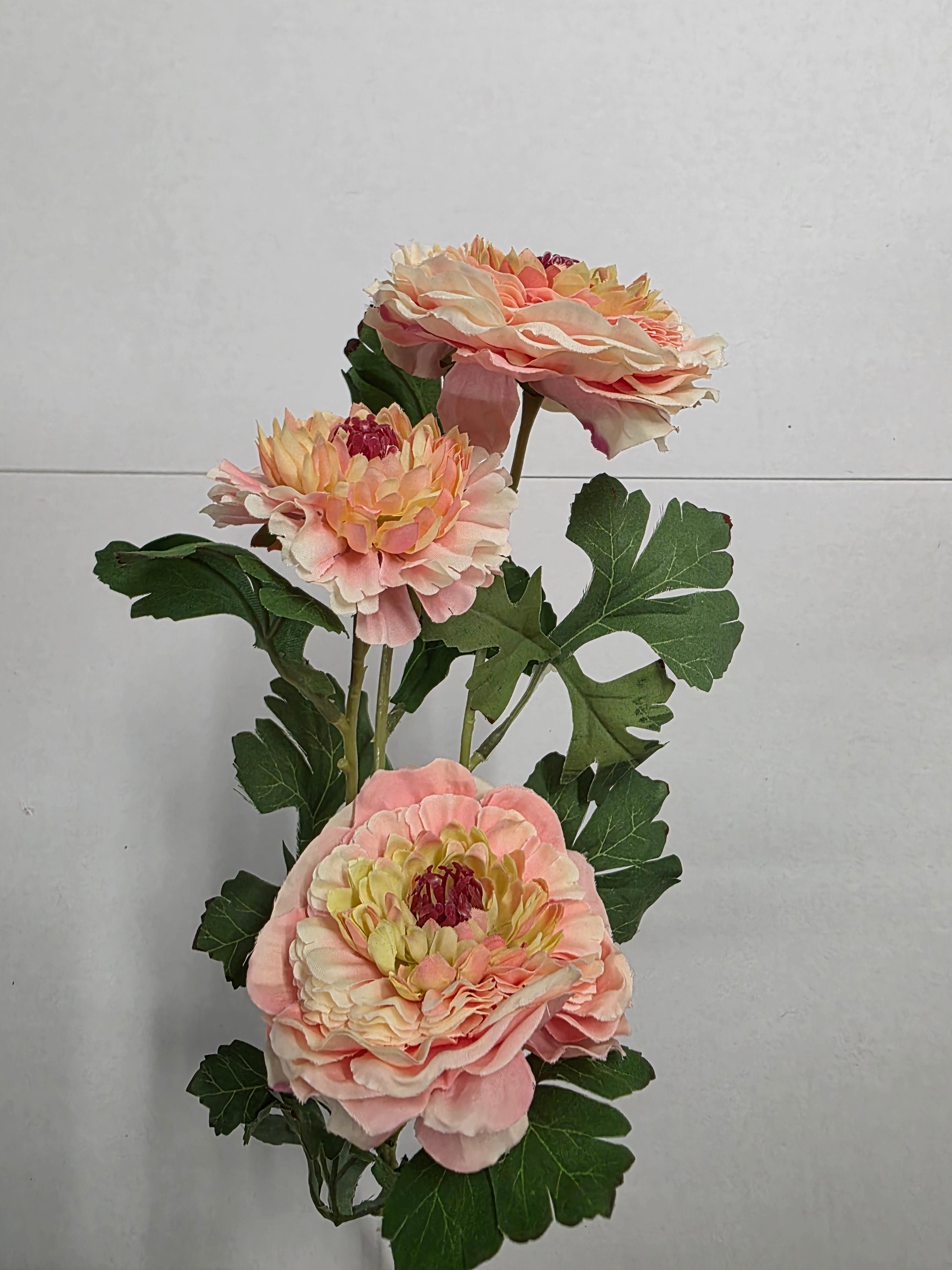 Artificial Ranunculus Light Pink 85cm
