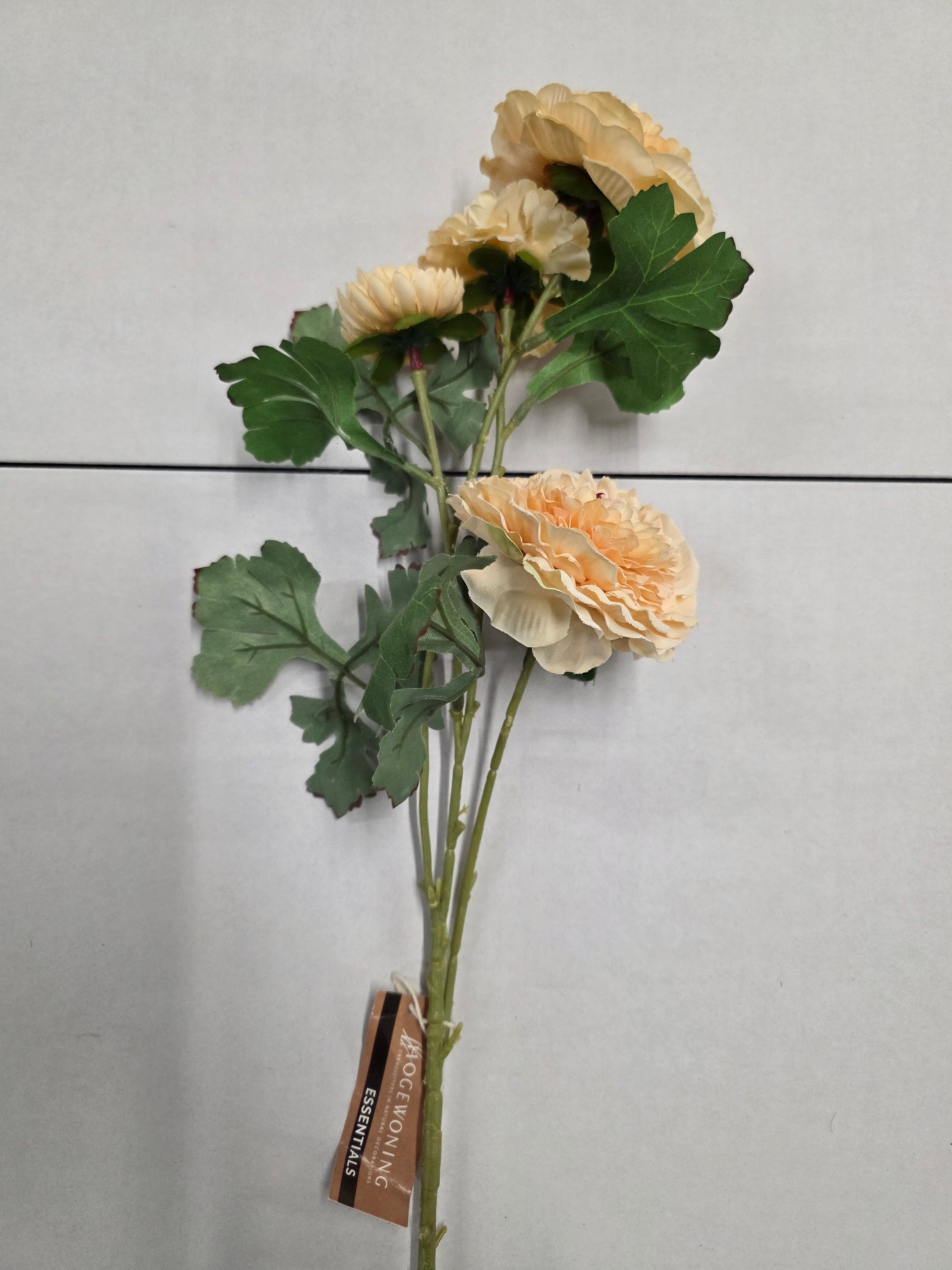 Artificial Ranunculus Salmon 85cm