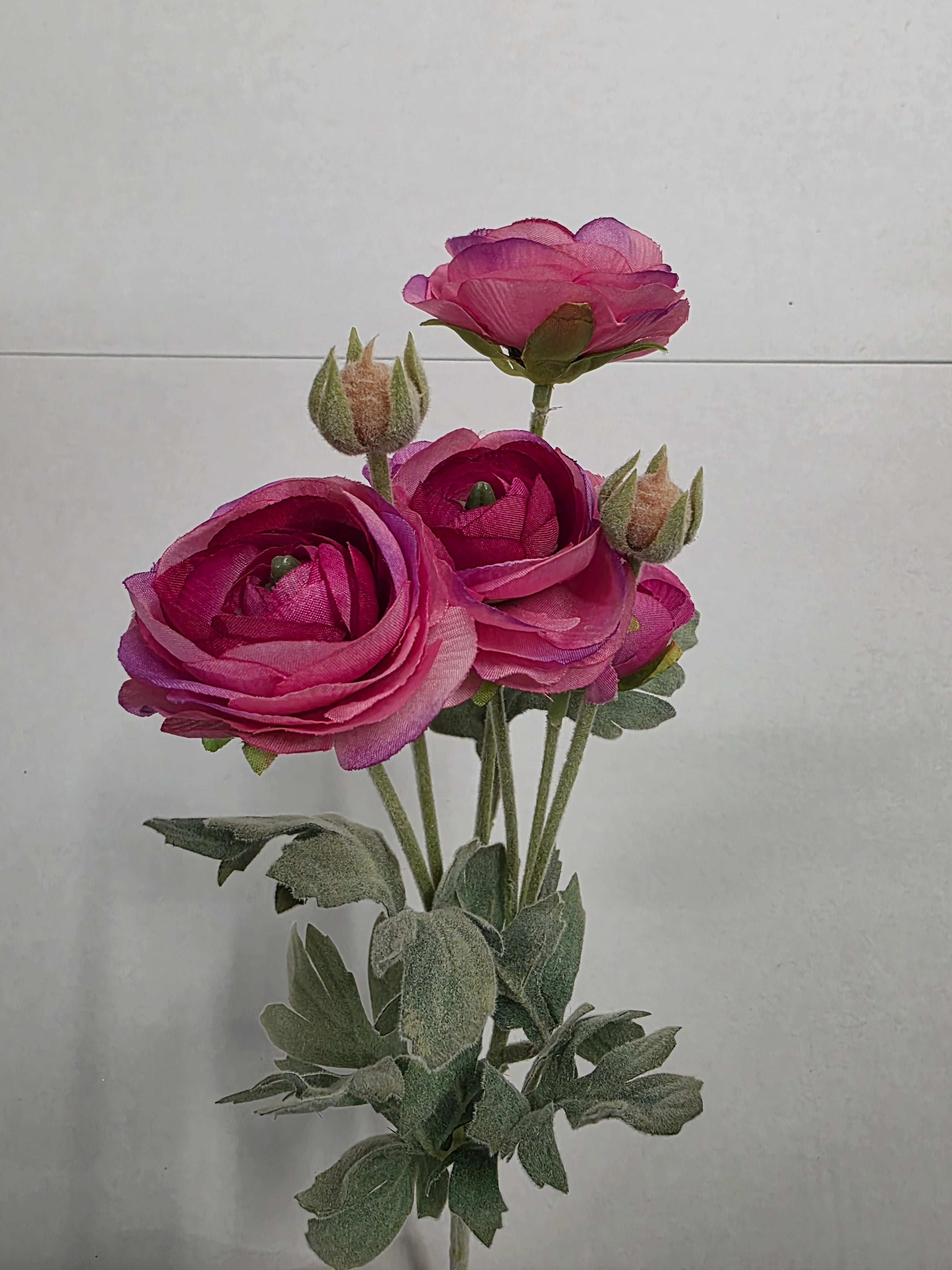 Artificial Ranunculus Spray Hot Pink (PACK OF 2)