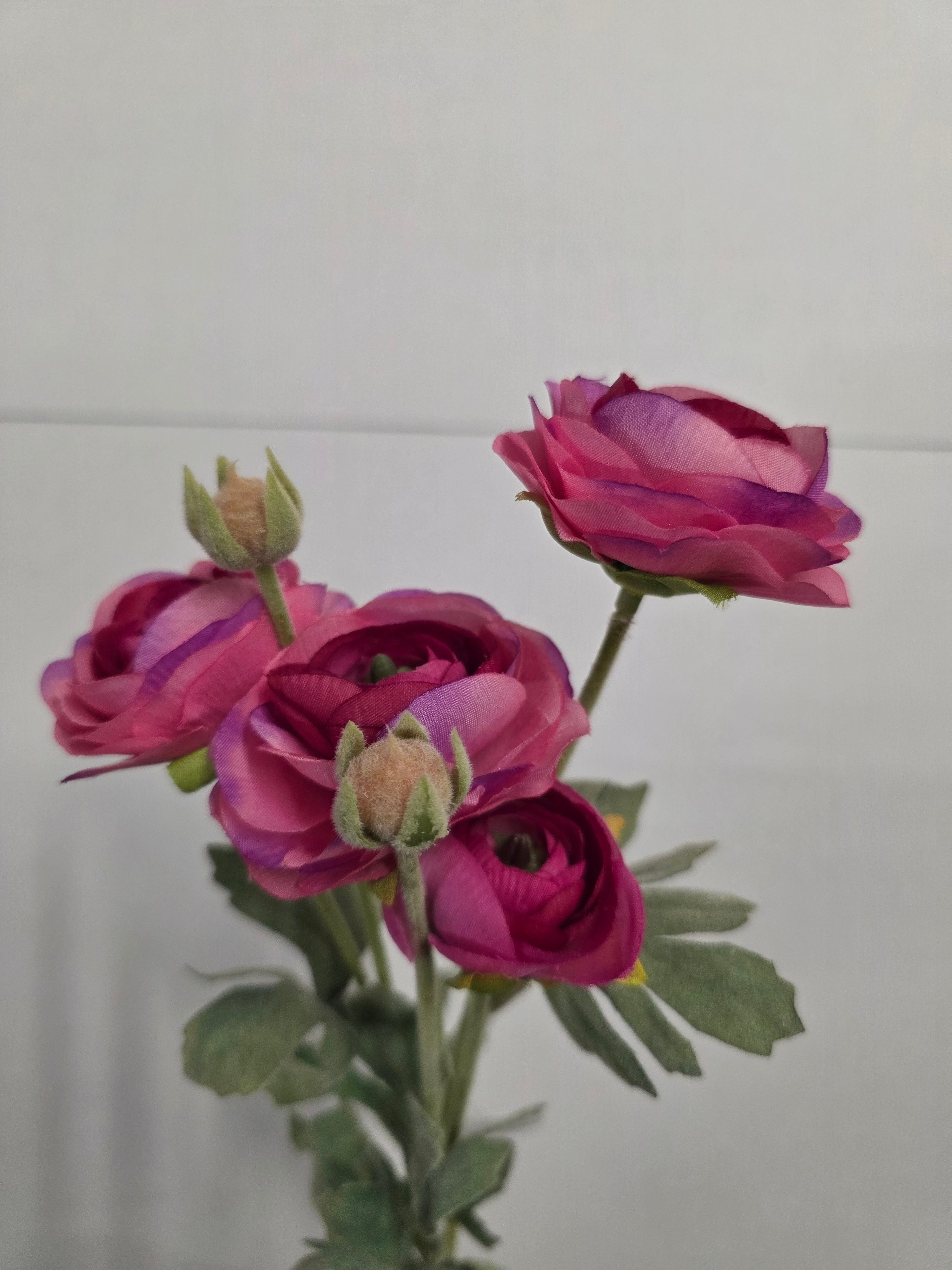 Artificial Ranunculus Spray Hot Pink (PACK OF 2)