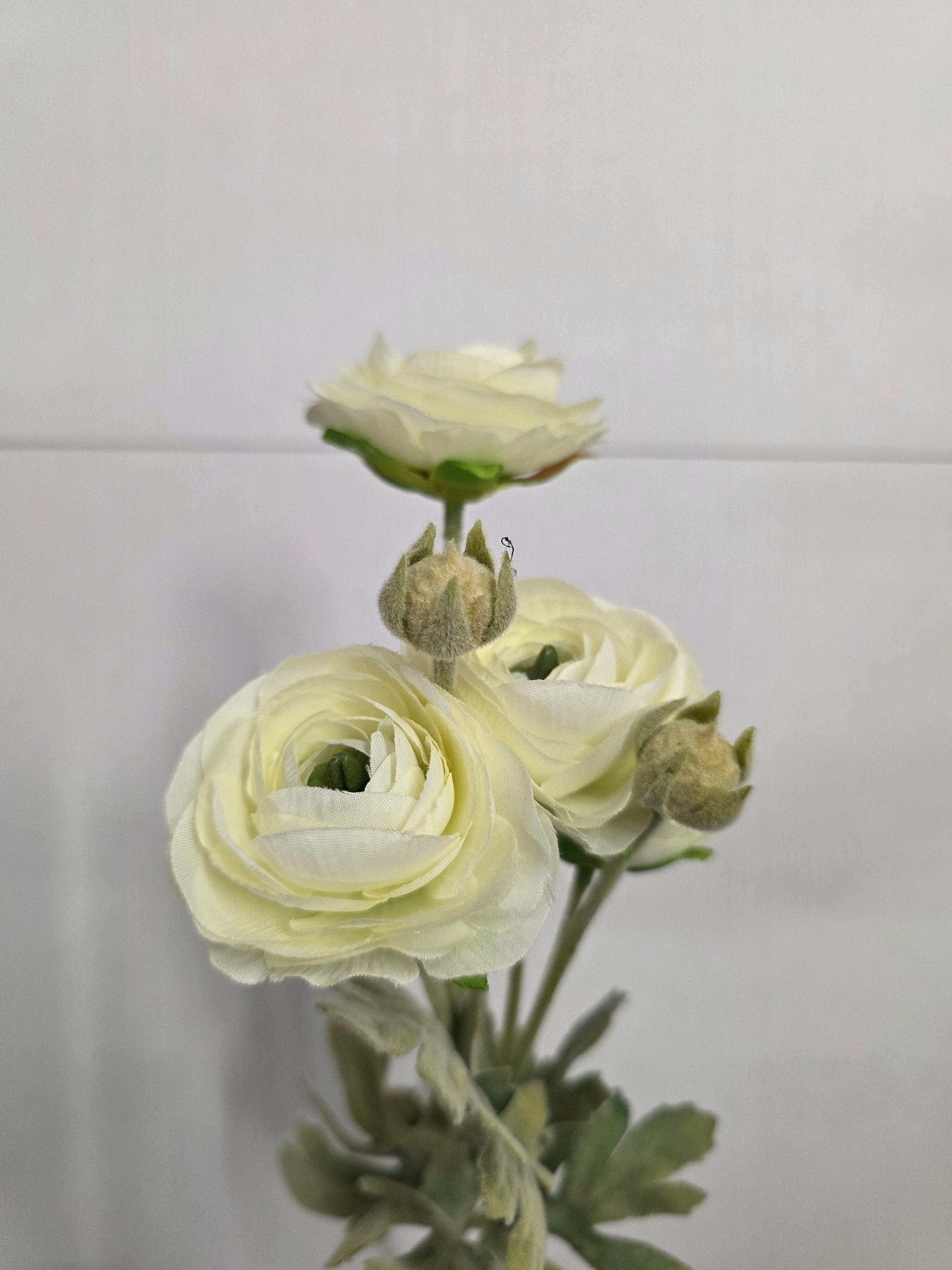 Artificial Ranunculus Spray Ivory (PACK OF 2)