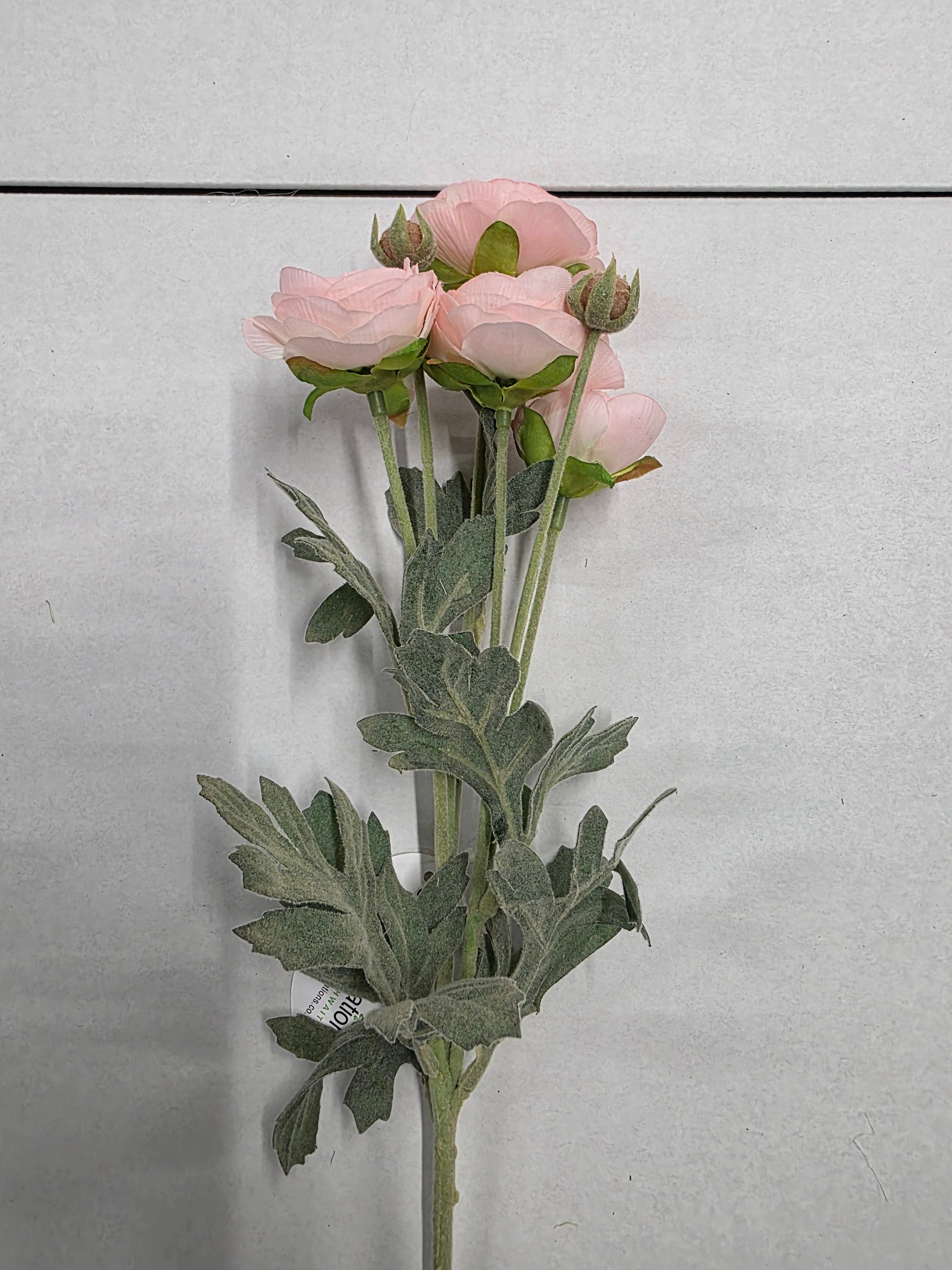 Artificial Ranunculus Spray Pink (PACK OF 2)