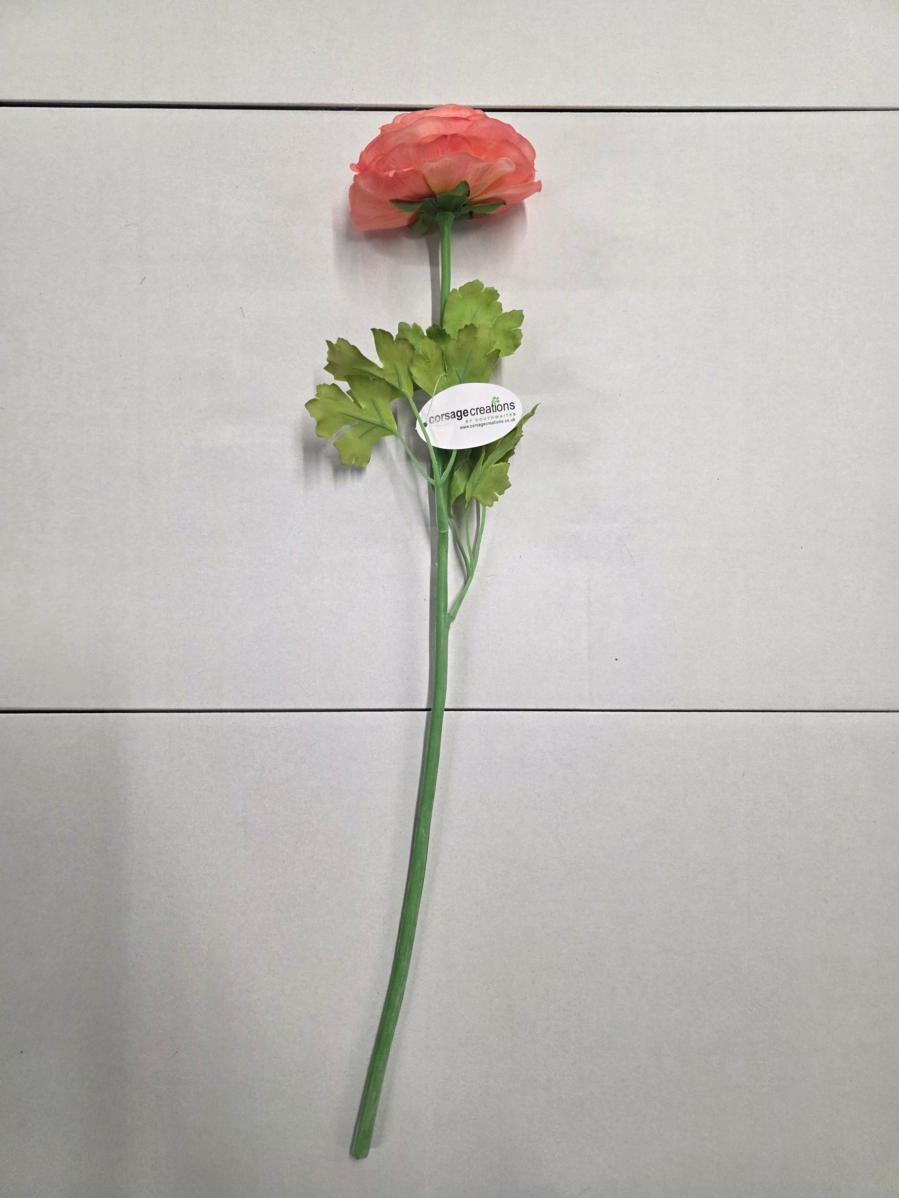 Artificial Ranunculus Stem Pink (PACK OF 2)