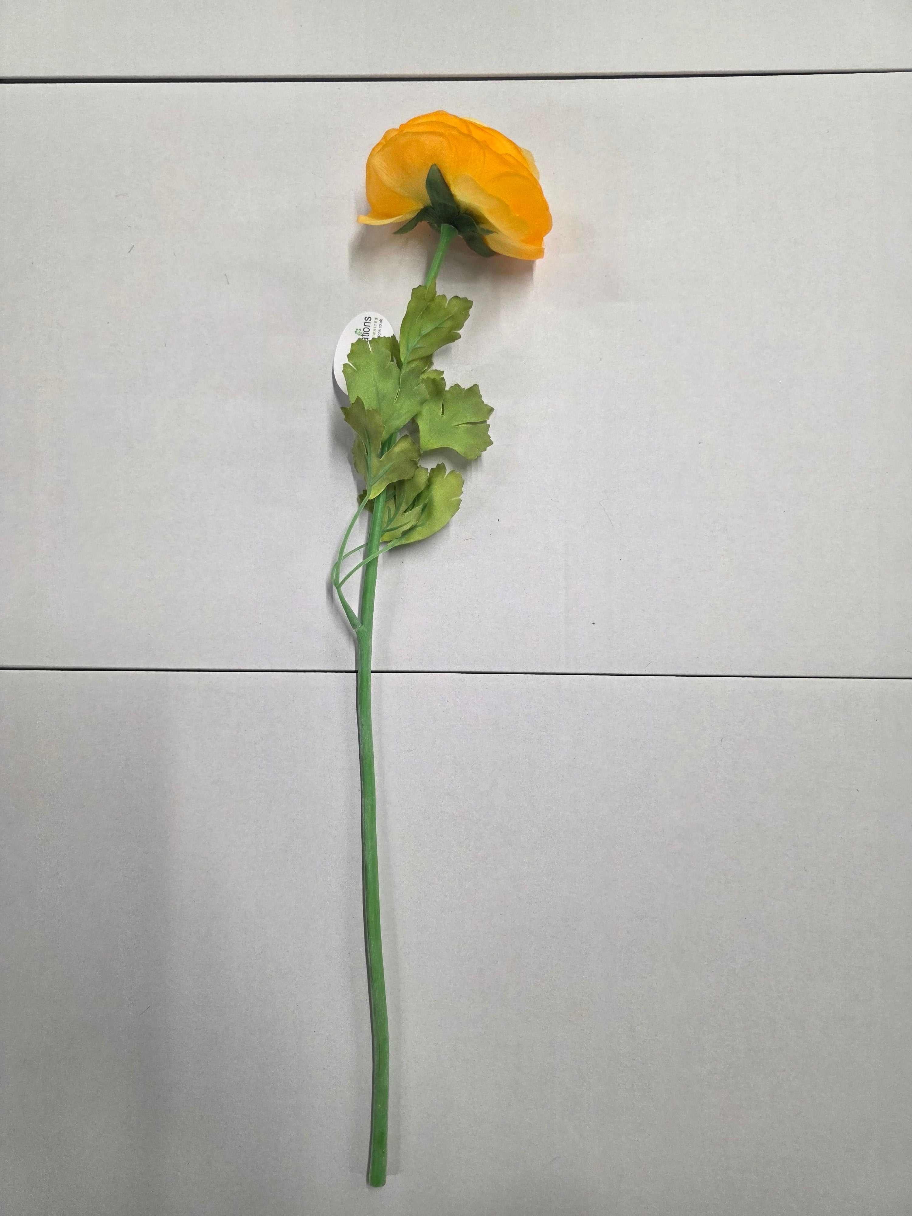 Artificial Ranunculus Stem Yellow (PACK OF 2)