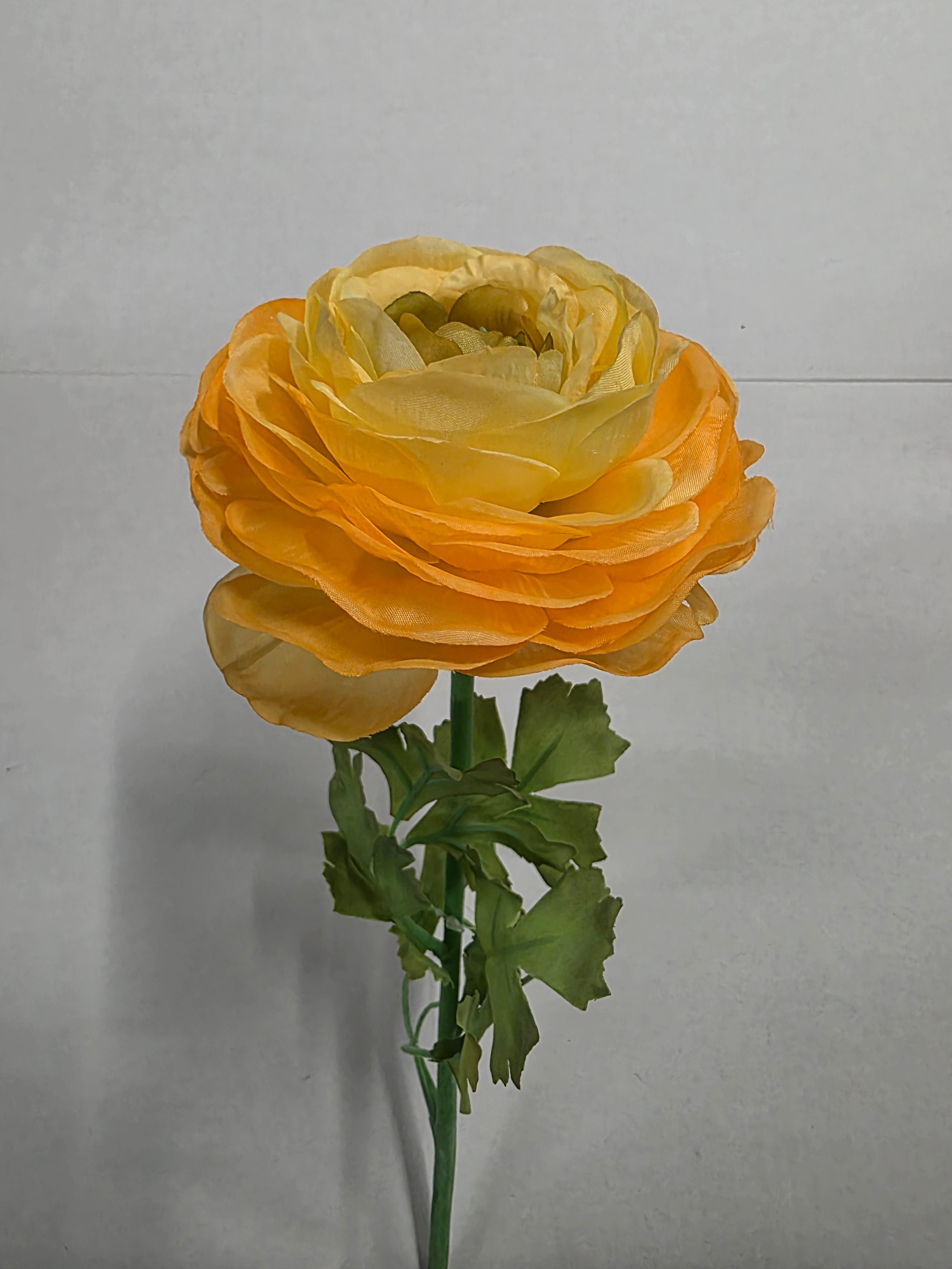 Artificial Ranunculus Stem Yellow (PACK OF 2)