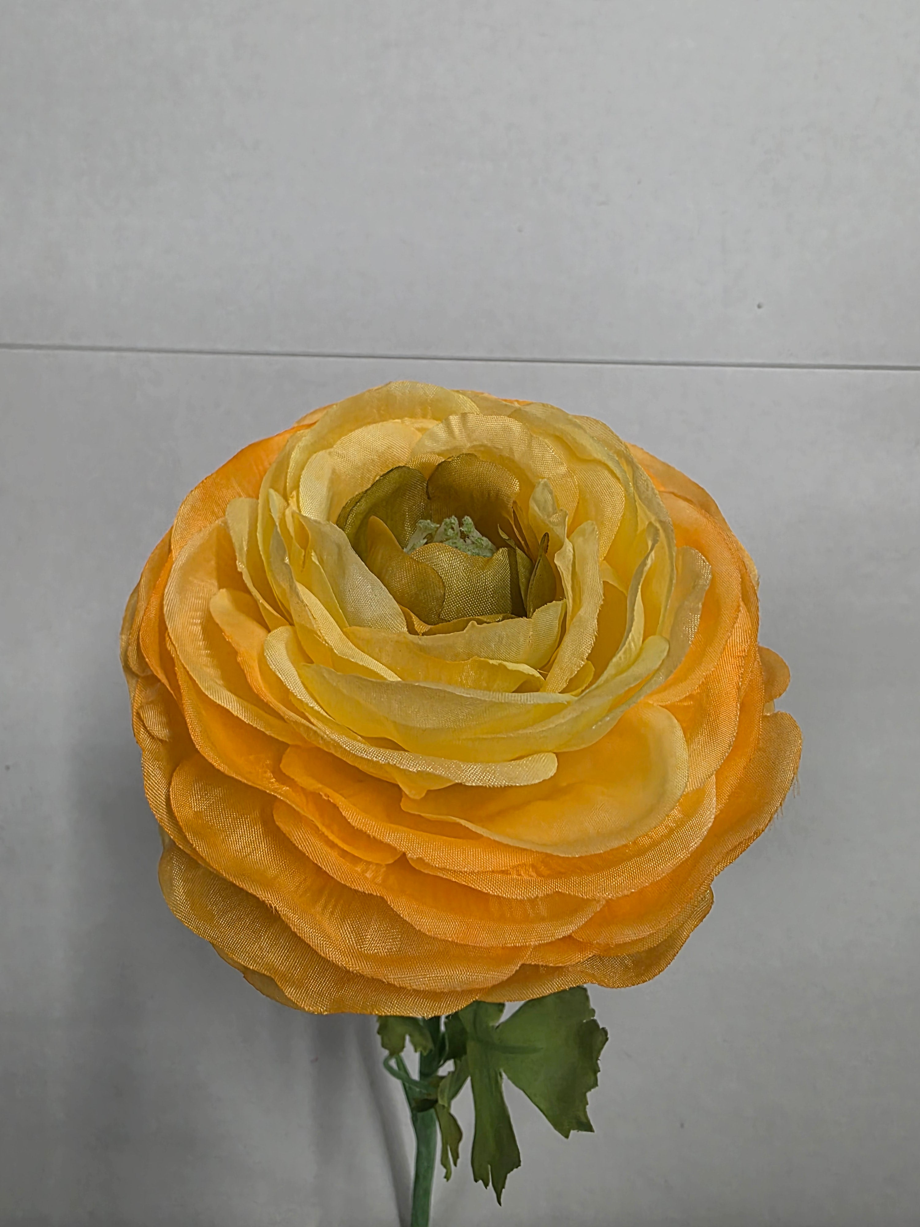Artificial Ranunculus Stem Yellow (PACK OF 2)
