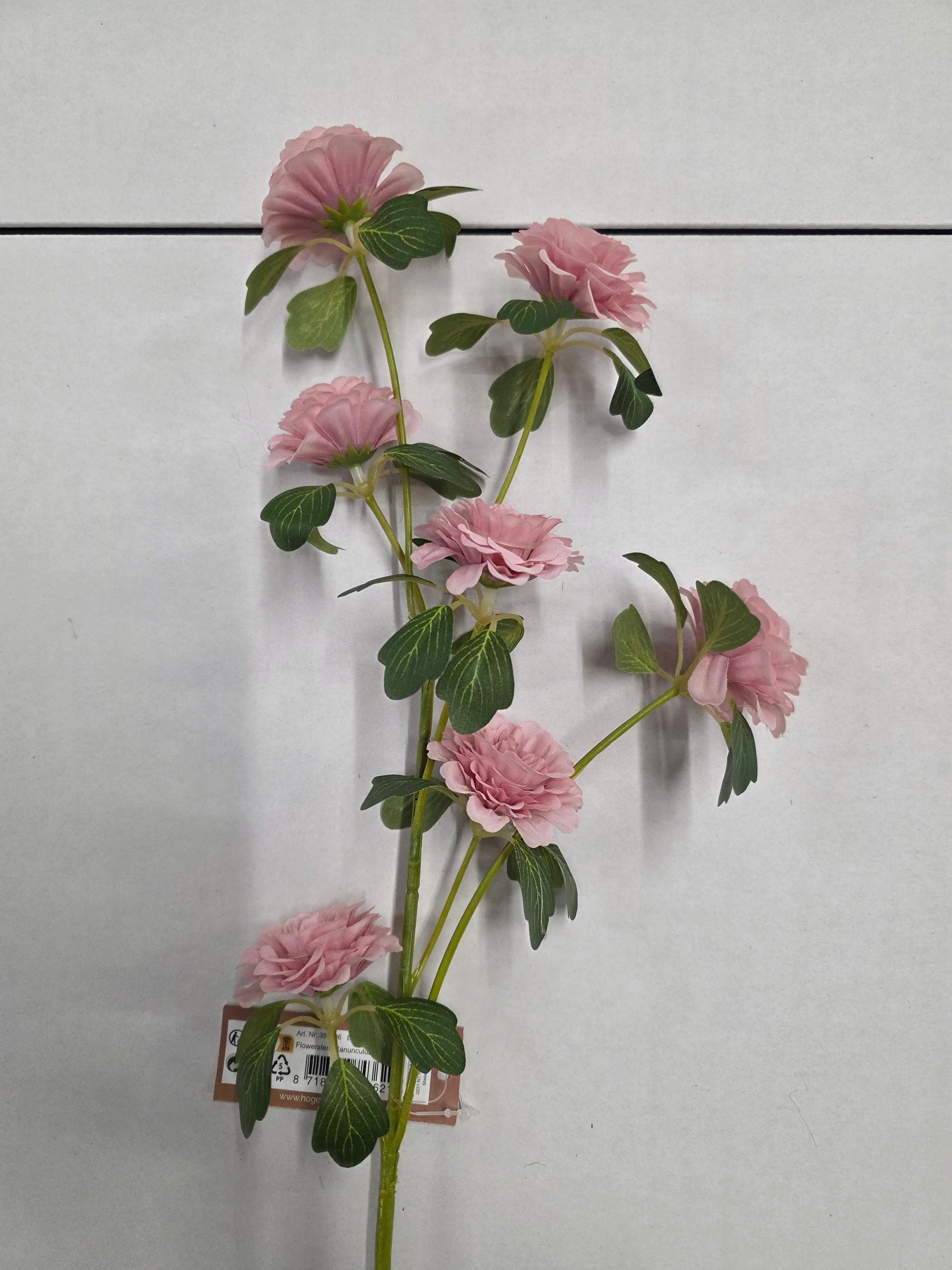 Artificial Ranunculus Warm Pink 70cm (PACK OF 2)