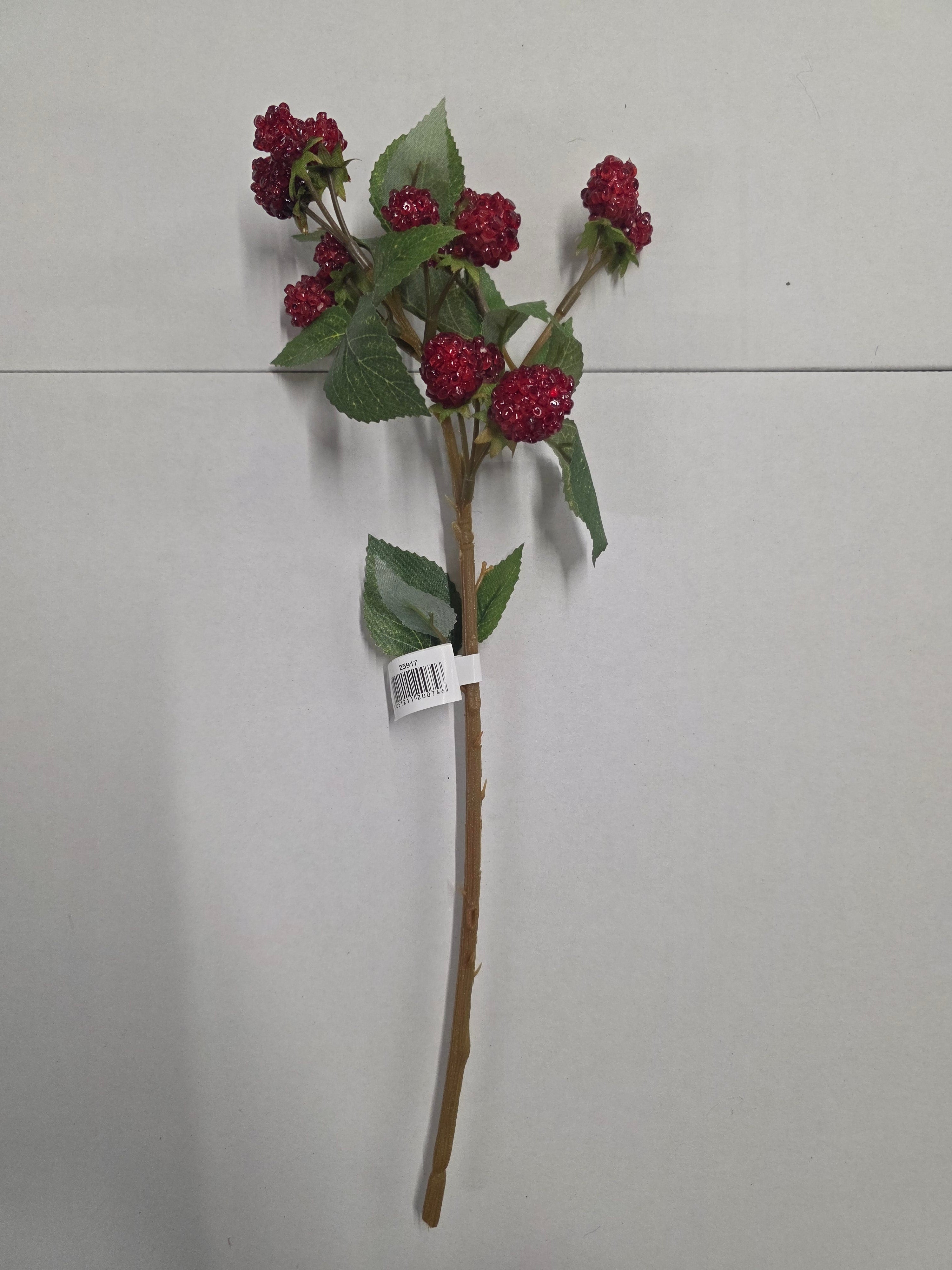 Artificial Raspberry Spray Red 40cm (PACK OF 3)