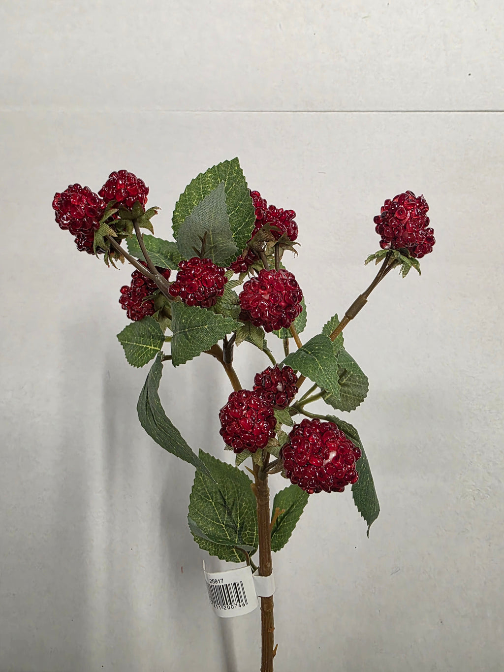 Artificial Raspberry Spray Red 40cm (PACK OF 3)
