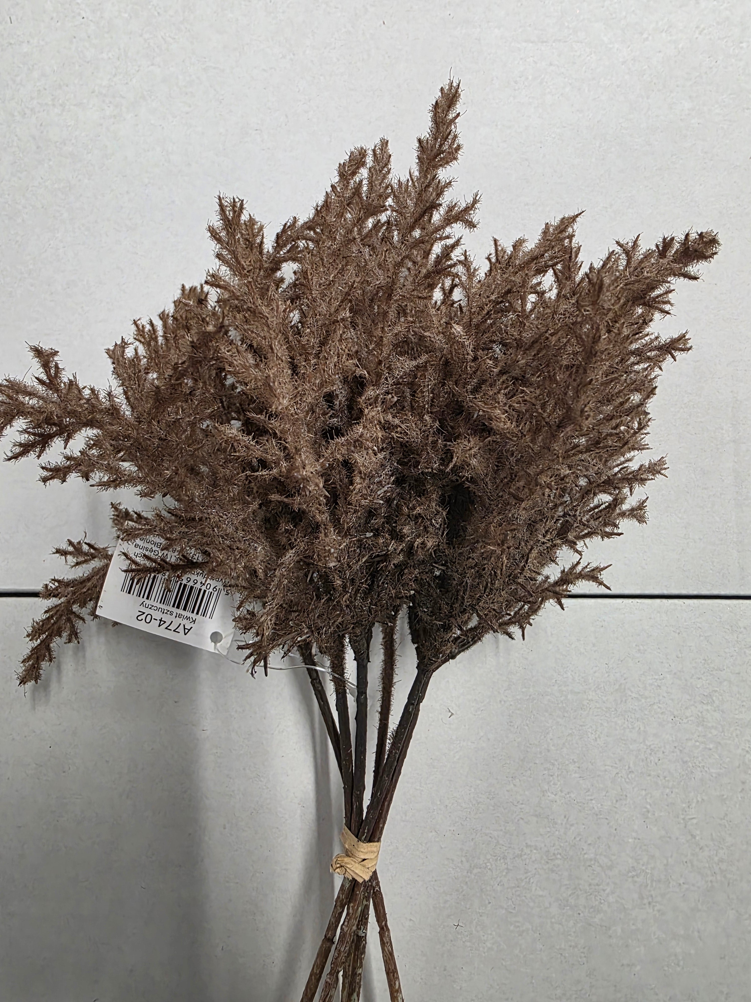 Artificial Reed Inflorescence Dark Beige X6