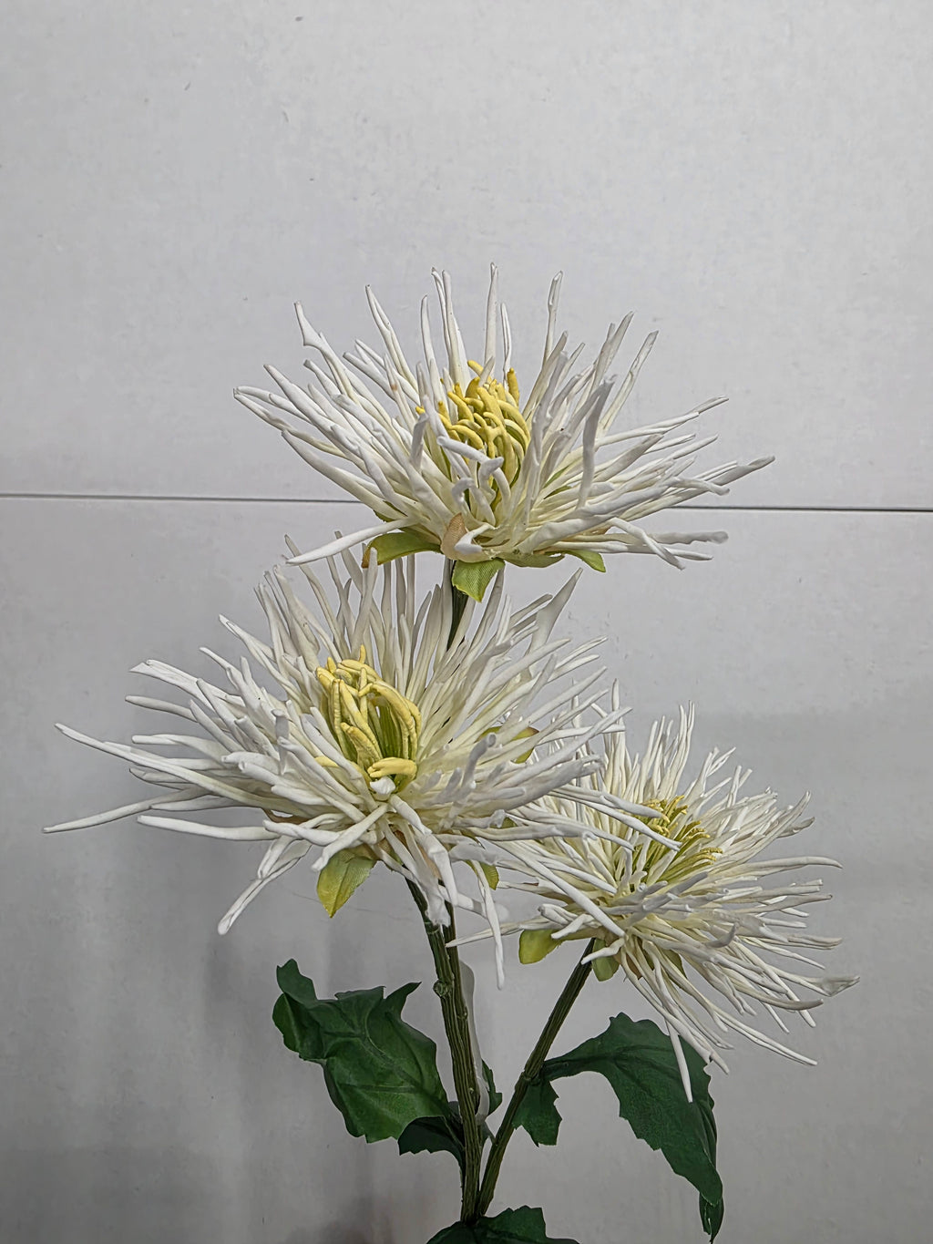 Artificial Spider Mum White