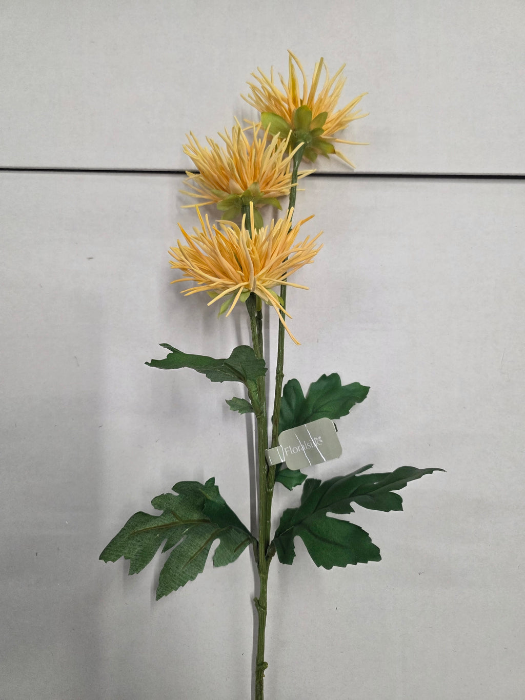 Artificial Spider Mum Yellow