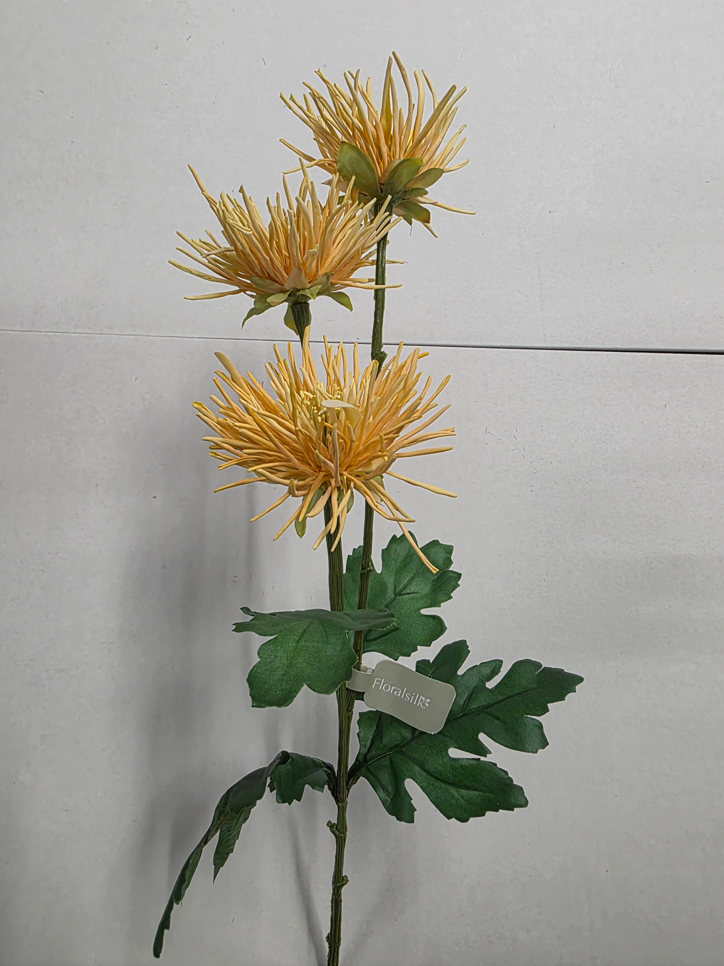 Artificial Spider Mum Yellow