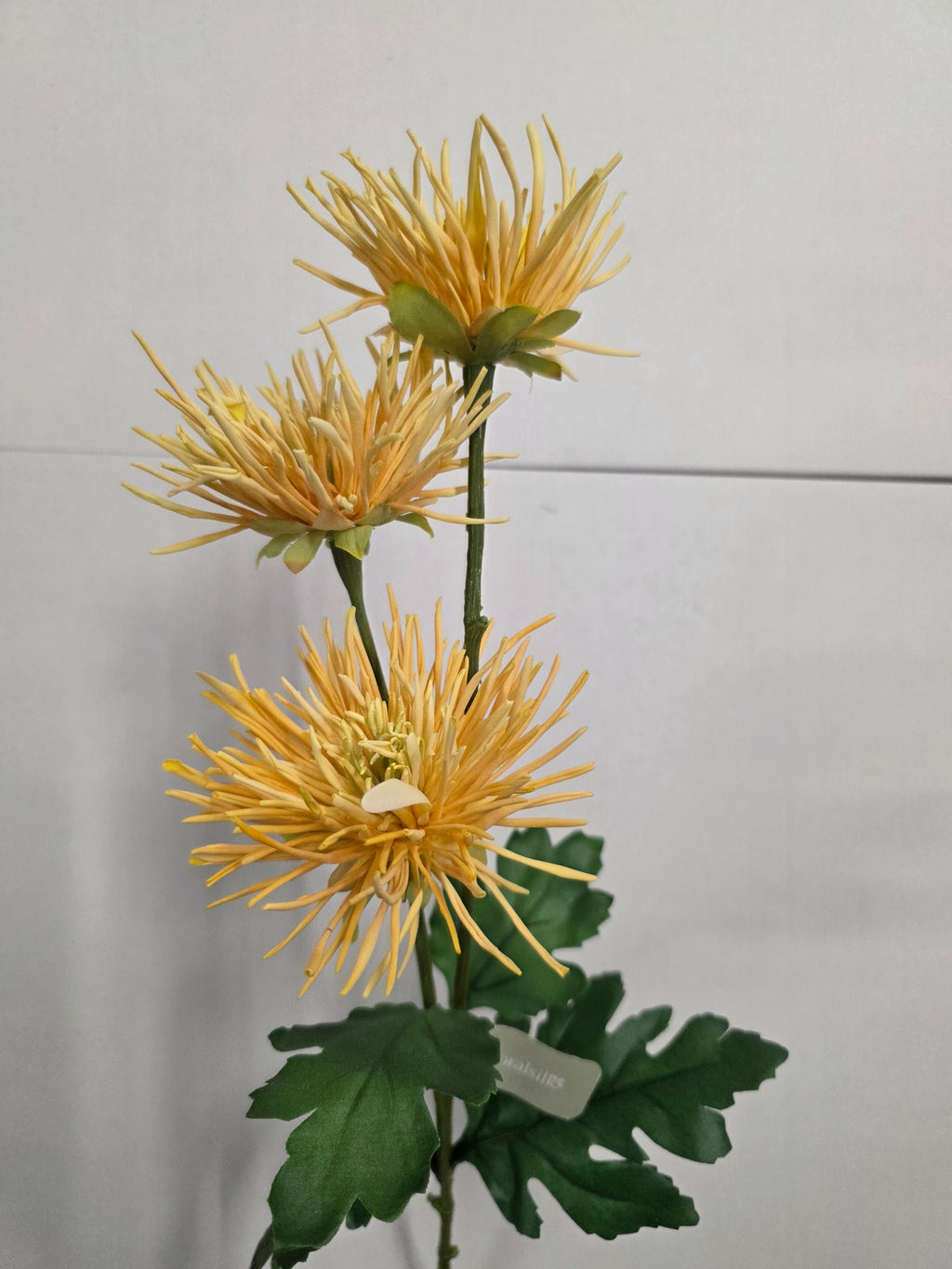 Artificial Spider Mum Yellow