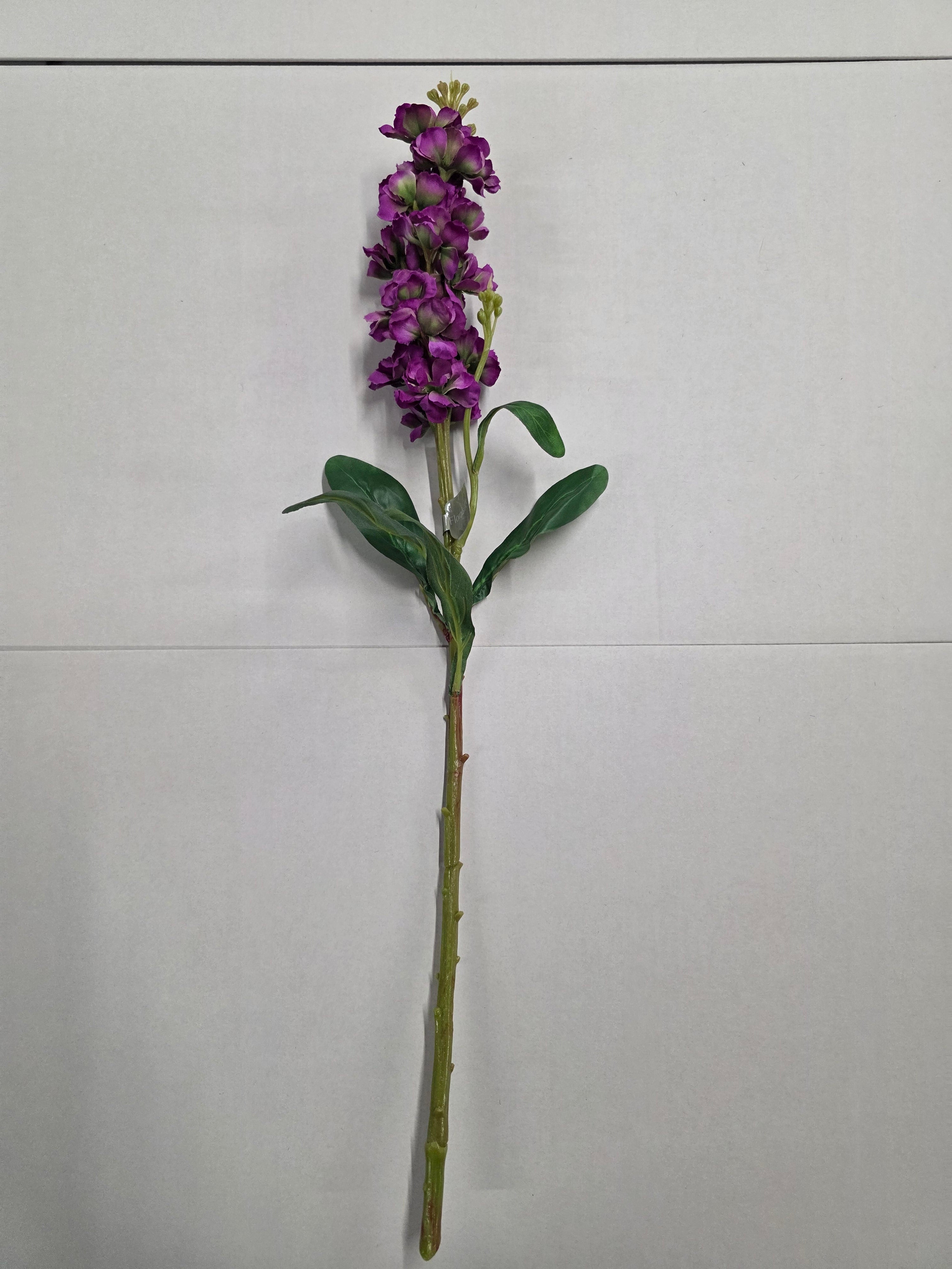 Artificial Stock Flower Purple 66cm