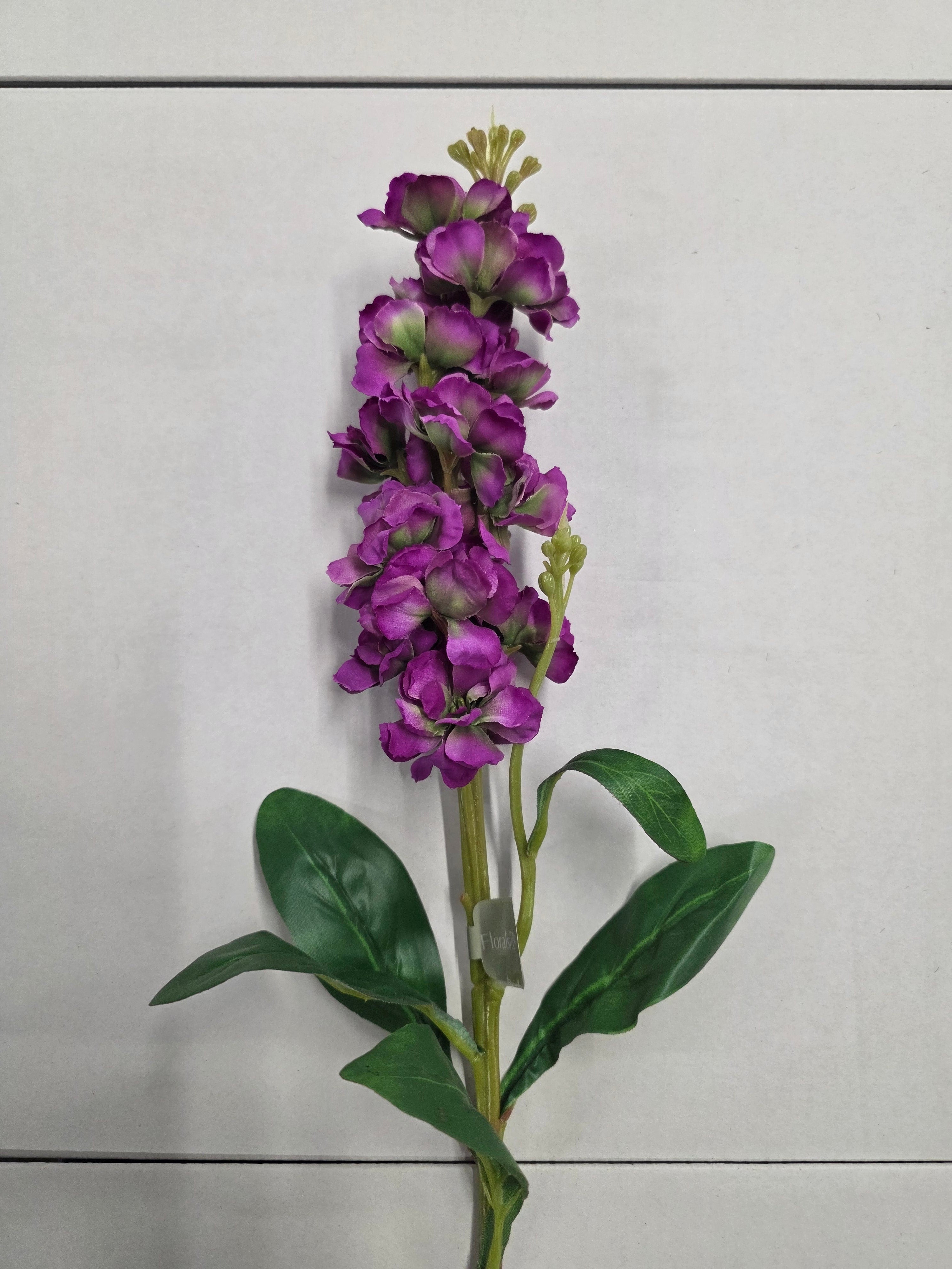 Artificial Stock Flower Purple 66cm