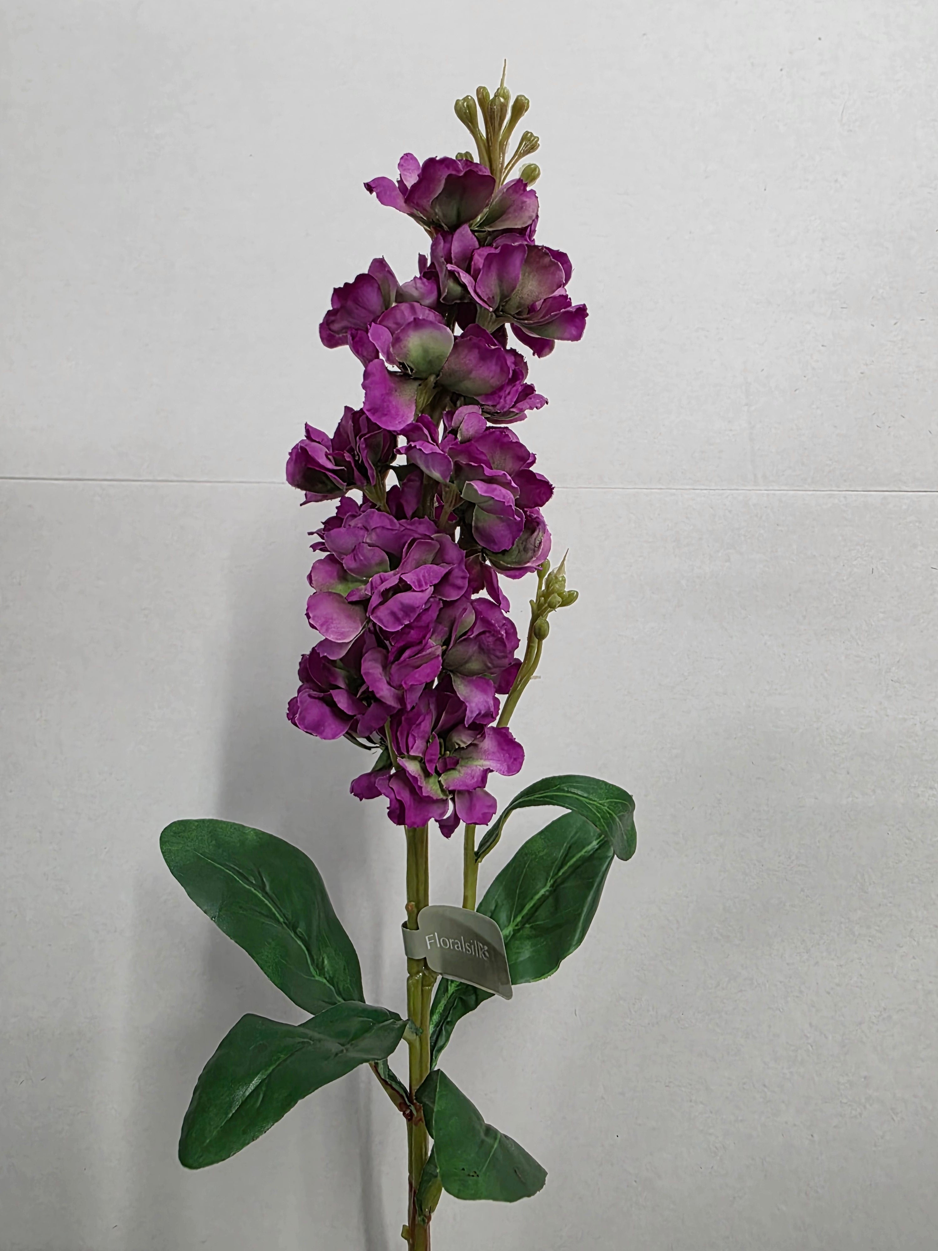 Artificial Stock Flower Purple 66cm