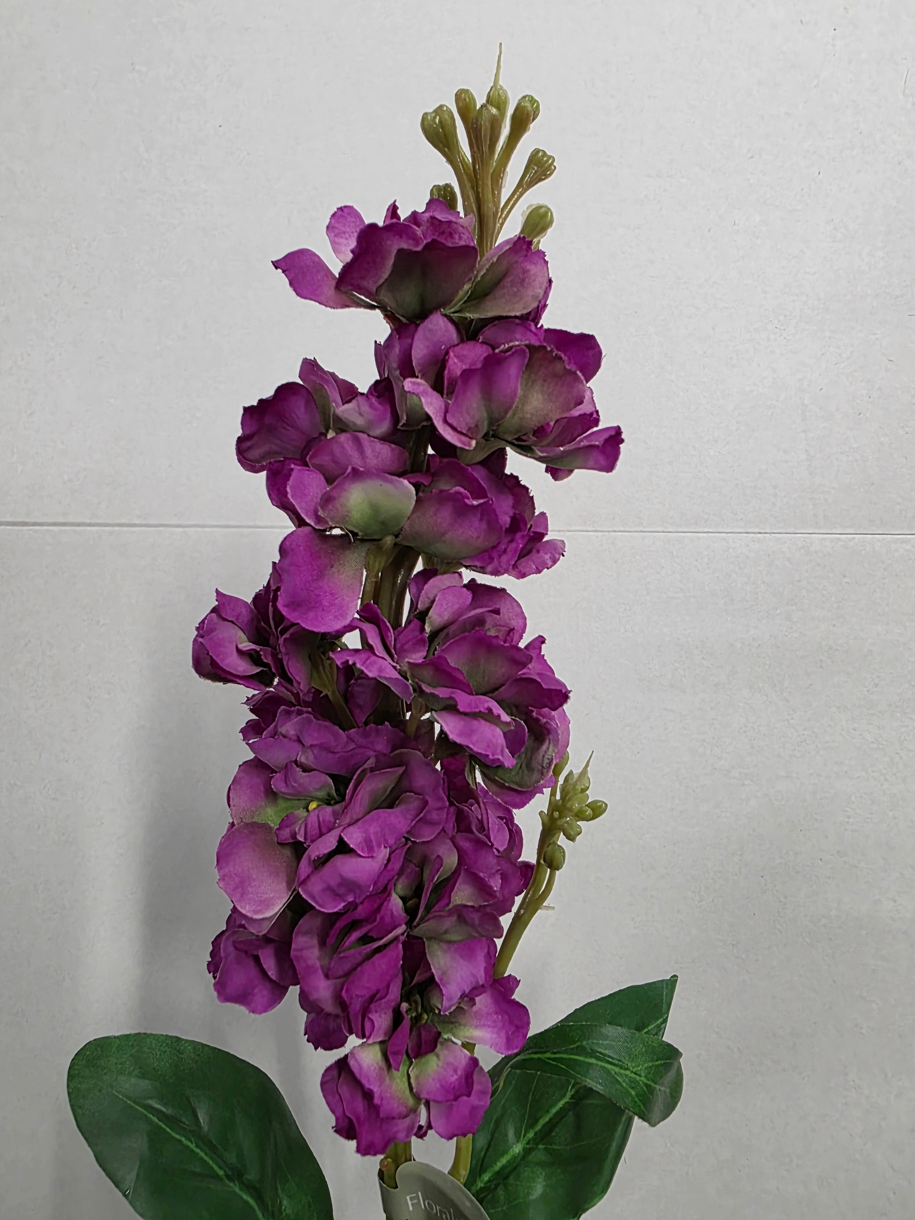 Artificial Stock Flower Purple 66cm