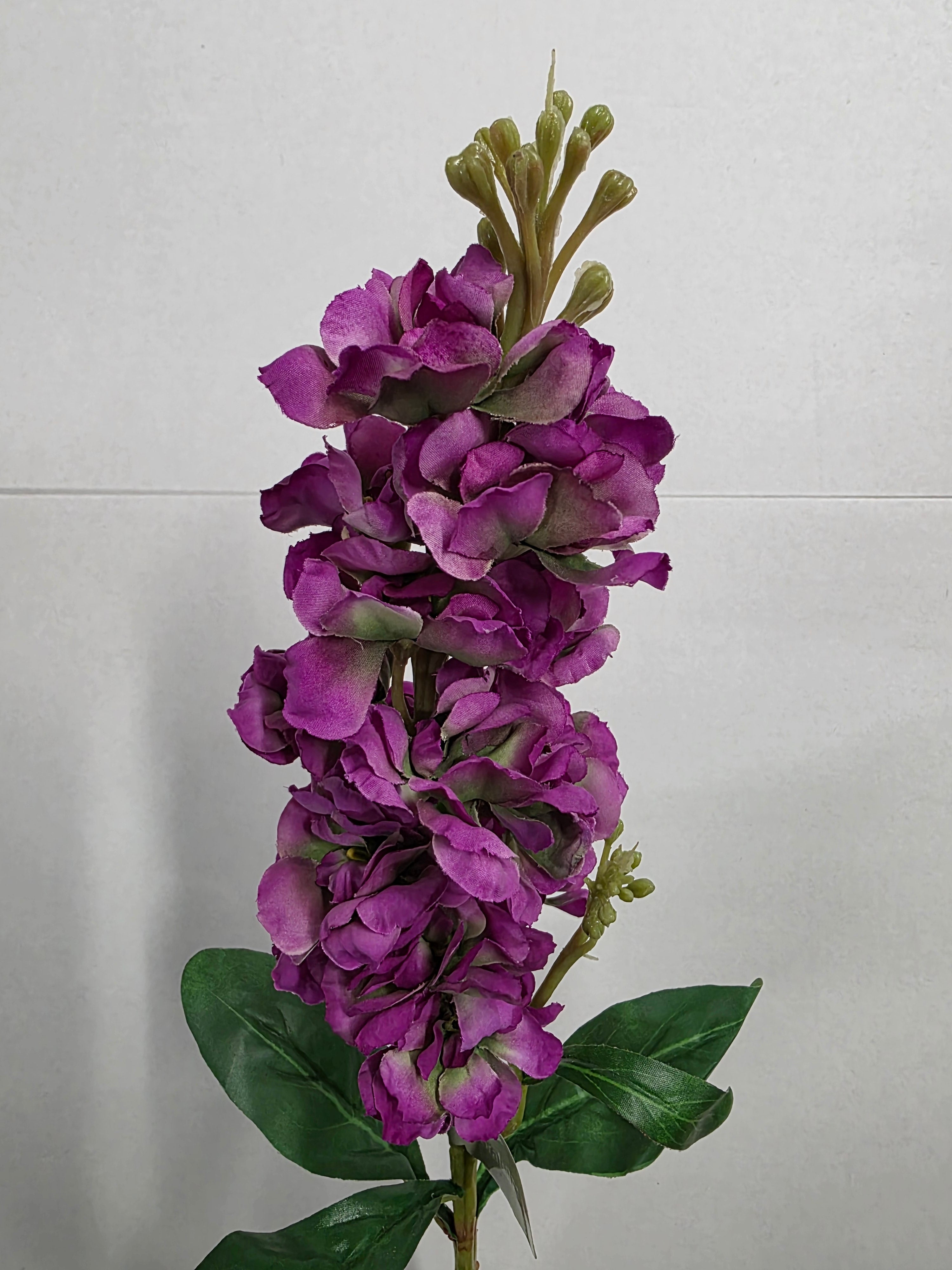 Artificial Stock Flower Purple 66cm
