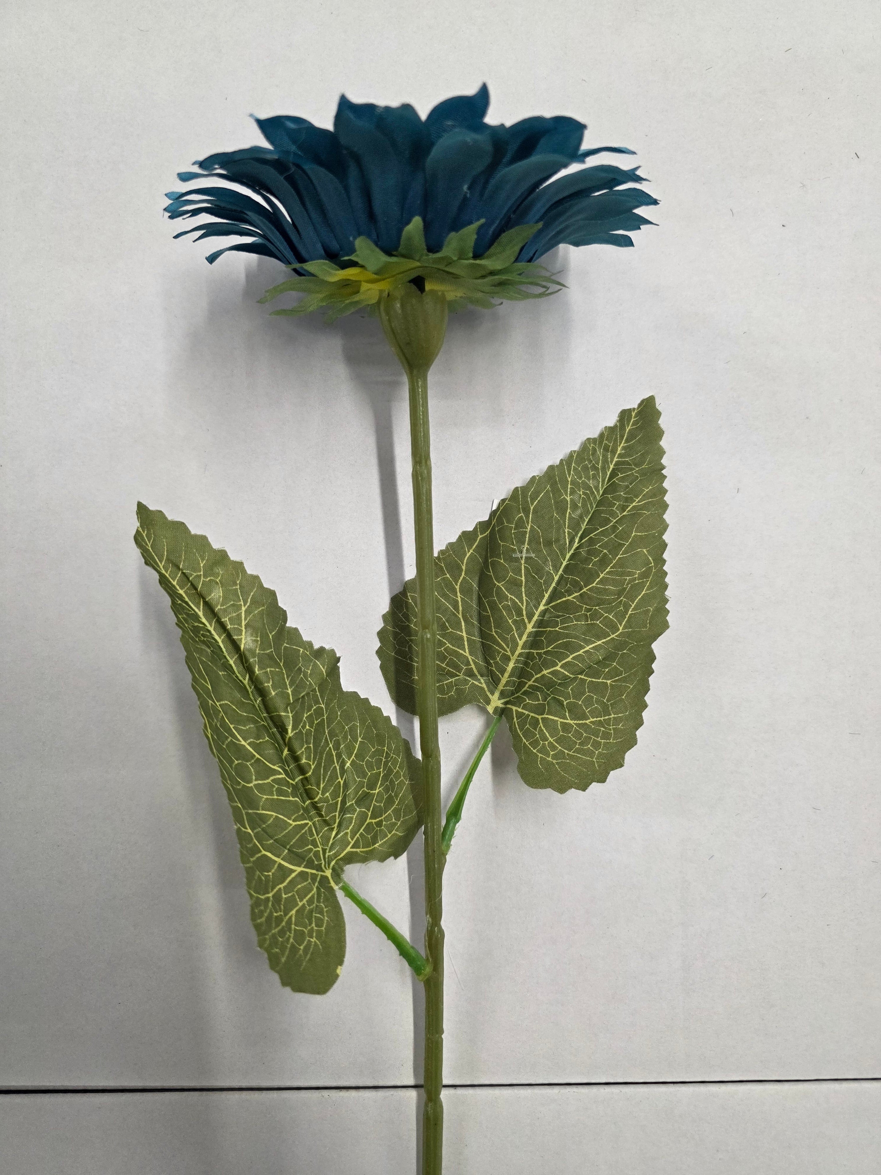 Artificial Sunflower Autumn Blue 60cm (PACK OF 4)