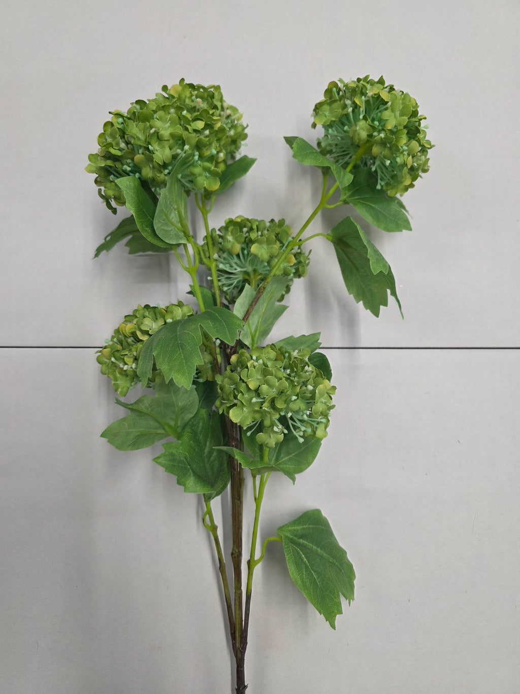 Artificial Vibernum Snowball Green 96cm
