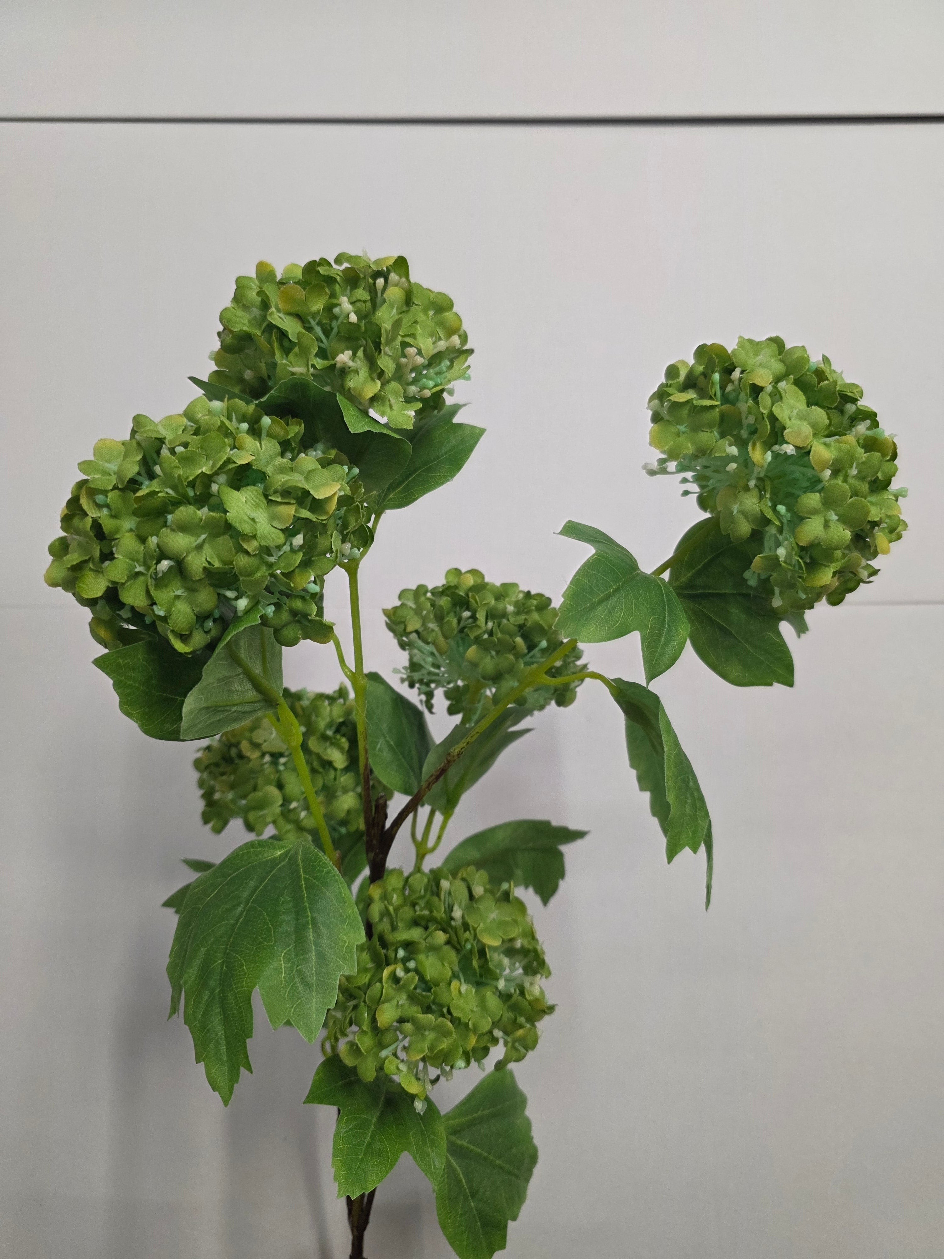 Artificial Vibernum Snowball Green 96cm