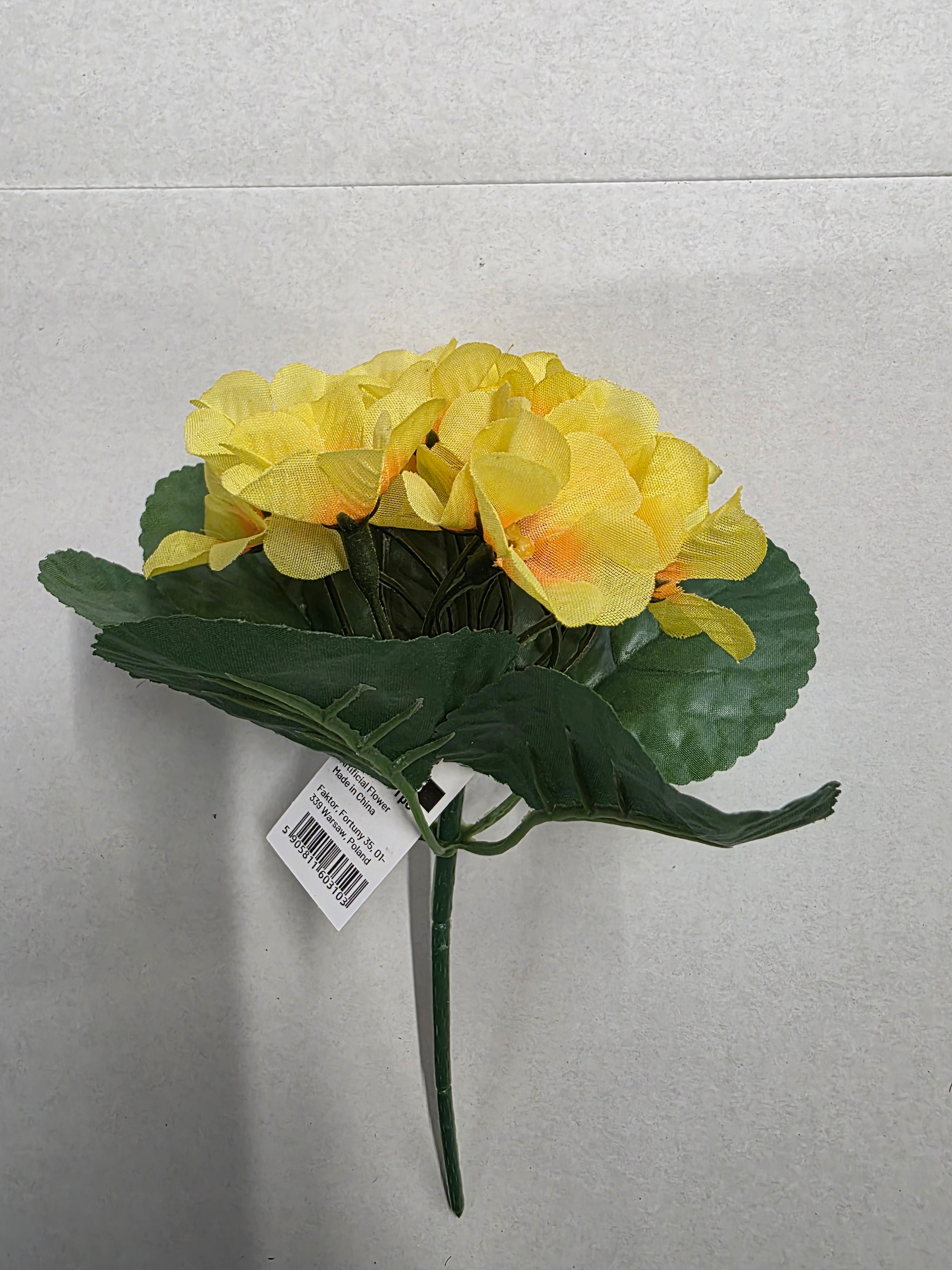 Artificial Violet Yellow X15 20cm (PACK OF 5)