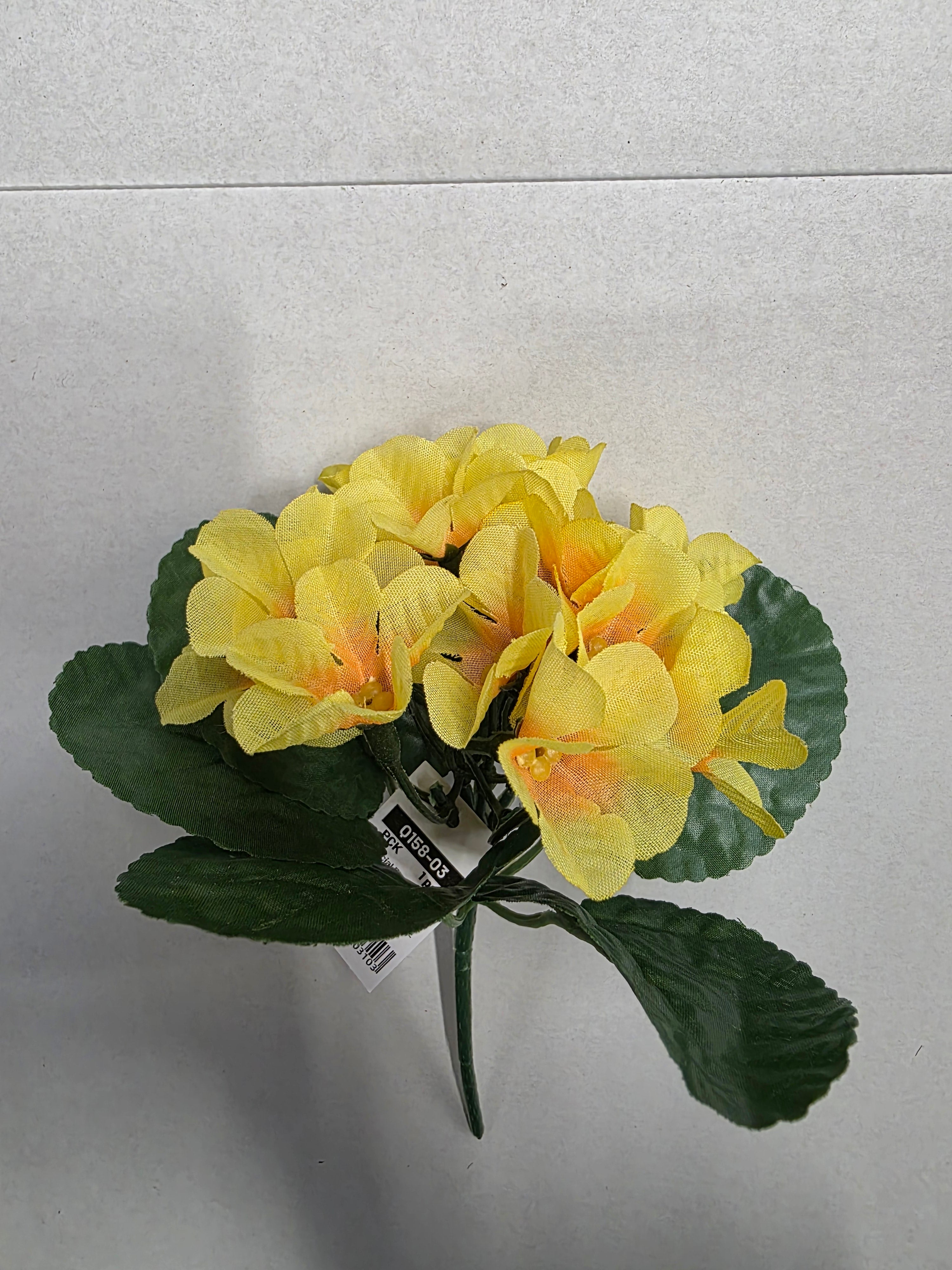 Artificial Violet Yellow X15 20cm (PACK OF 5)