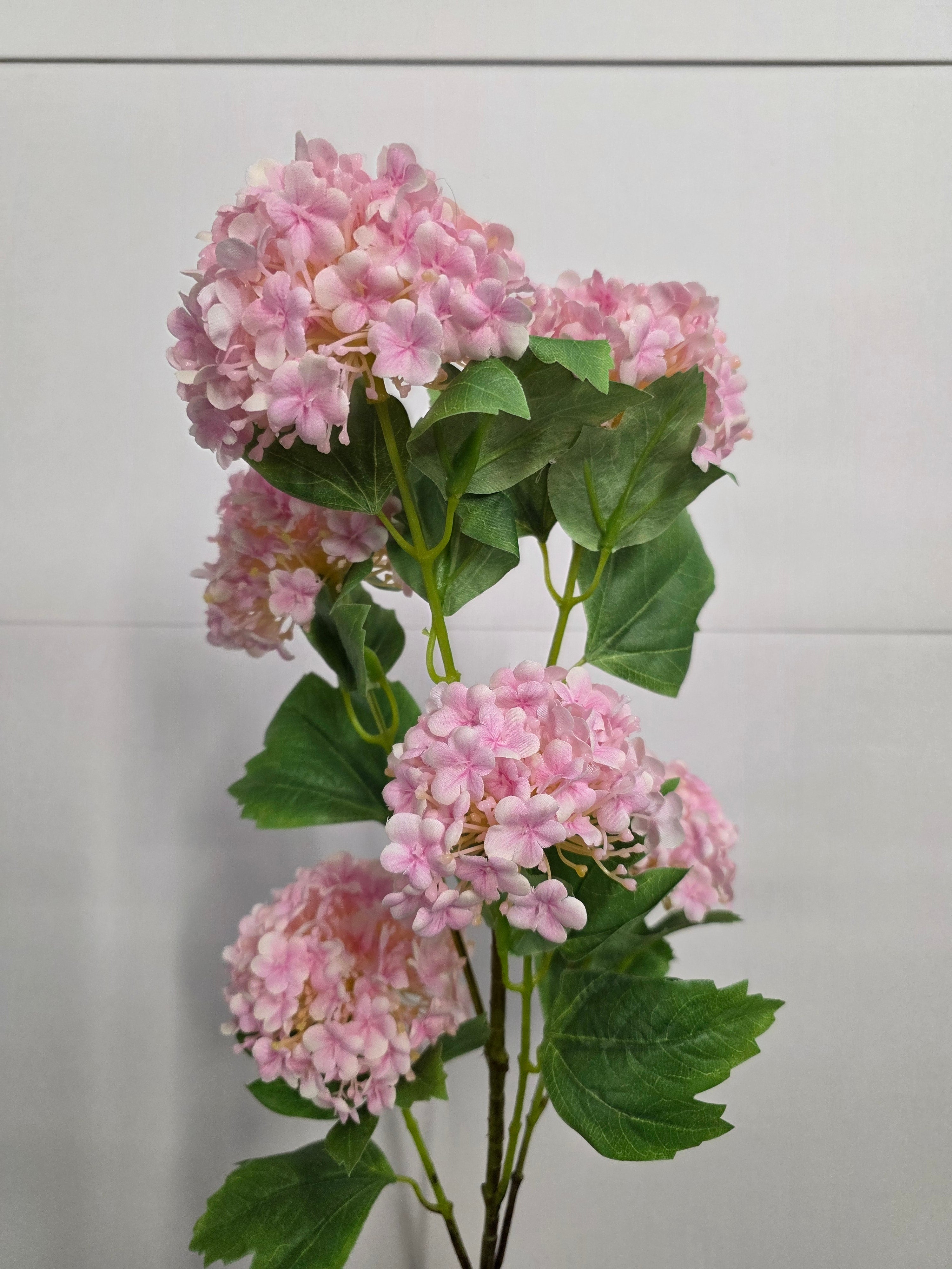 Artificial Virburnum Snowball Light Pink 96cm