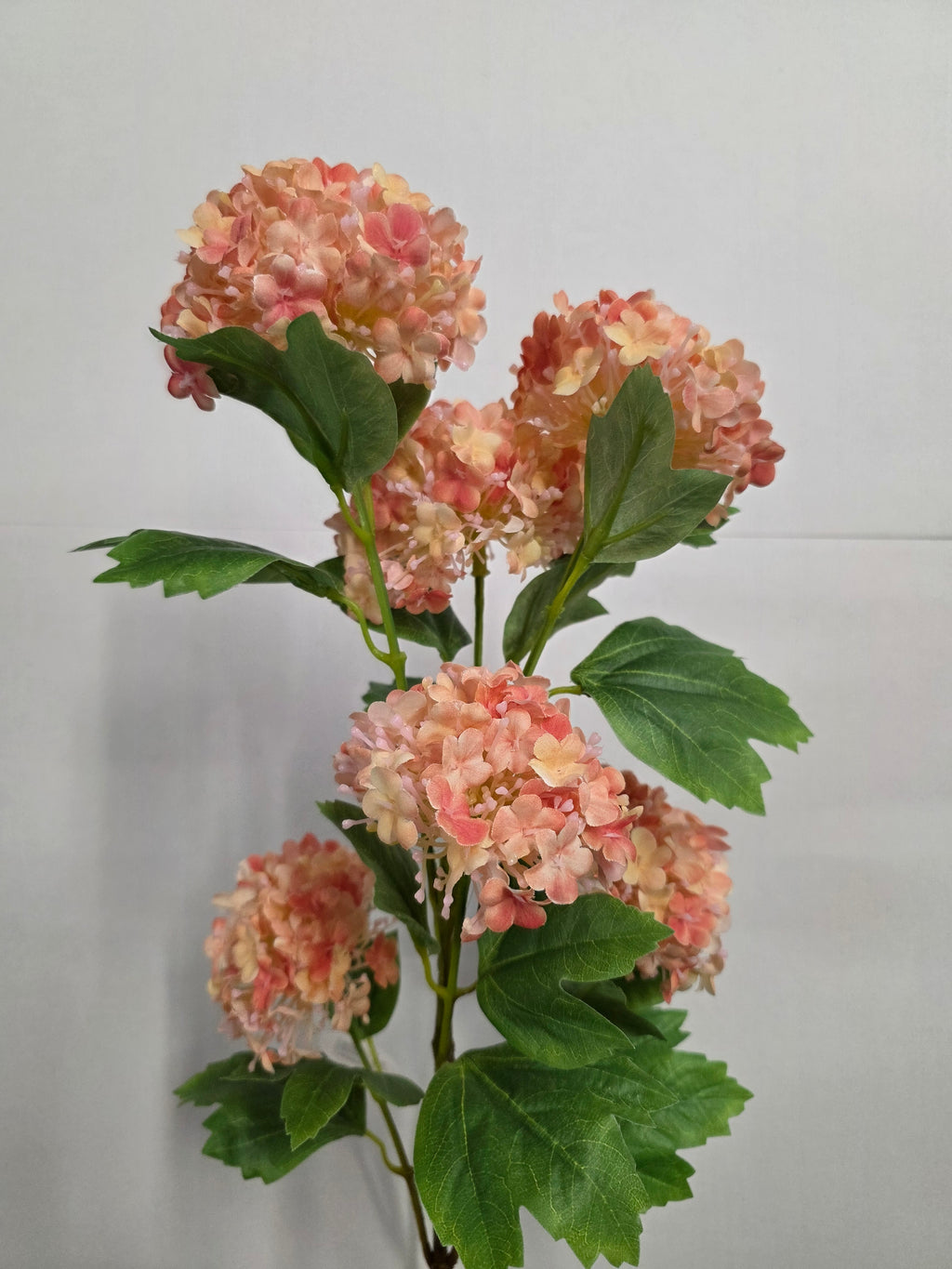 Artificial Virburnum Snowball Peach 96cm