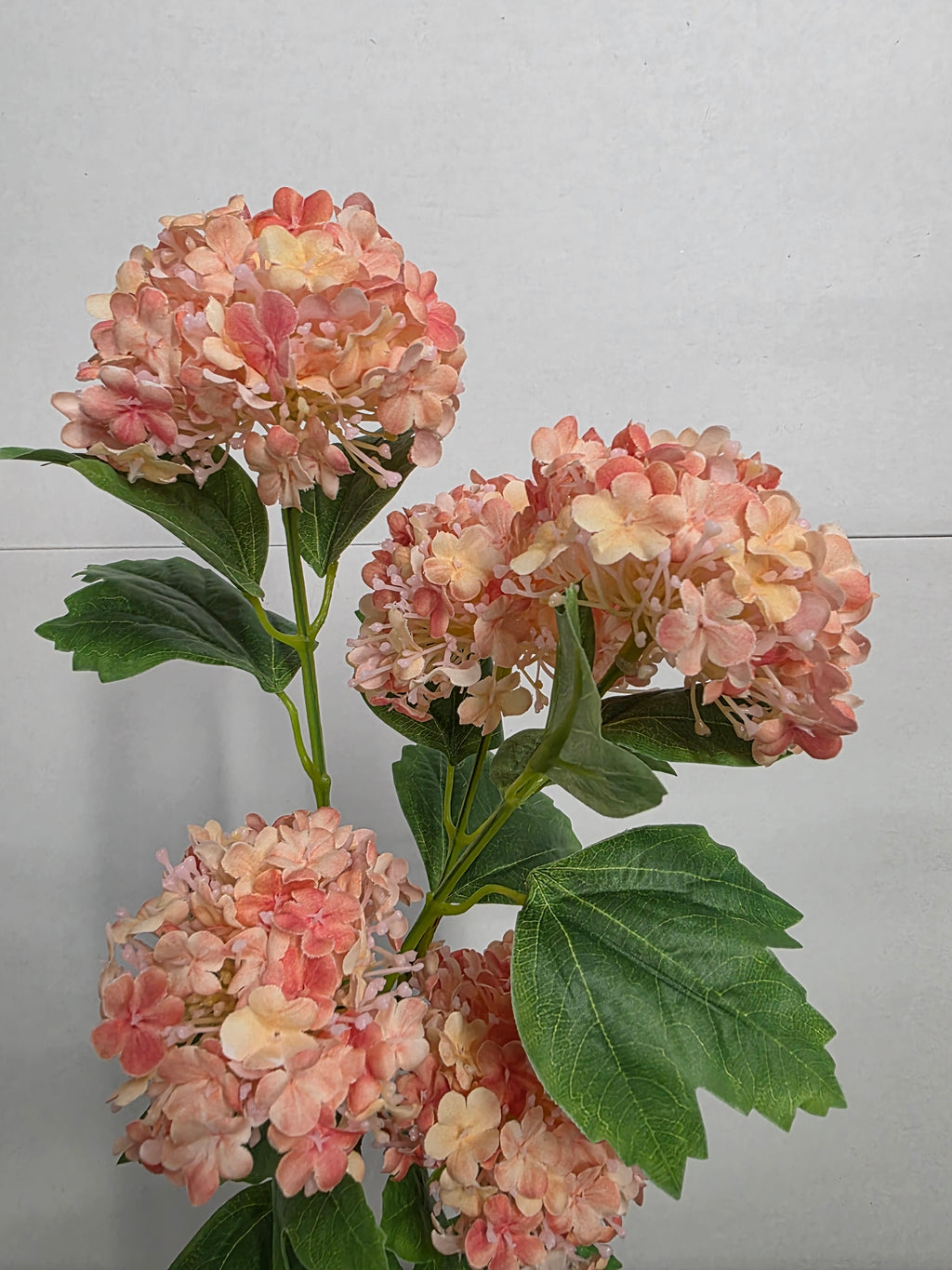 Artificial Virburnum Snowball Peach 96cm