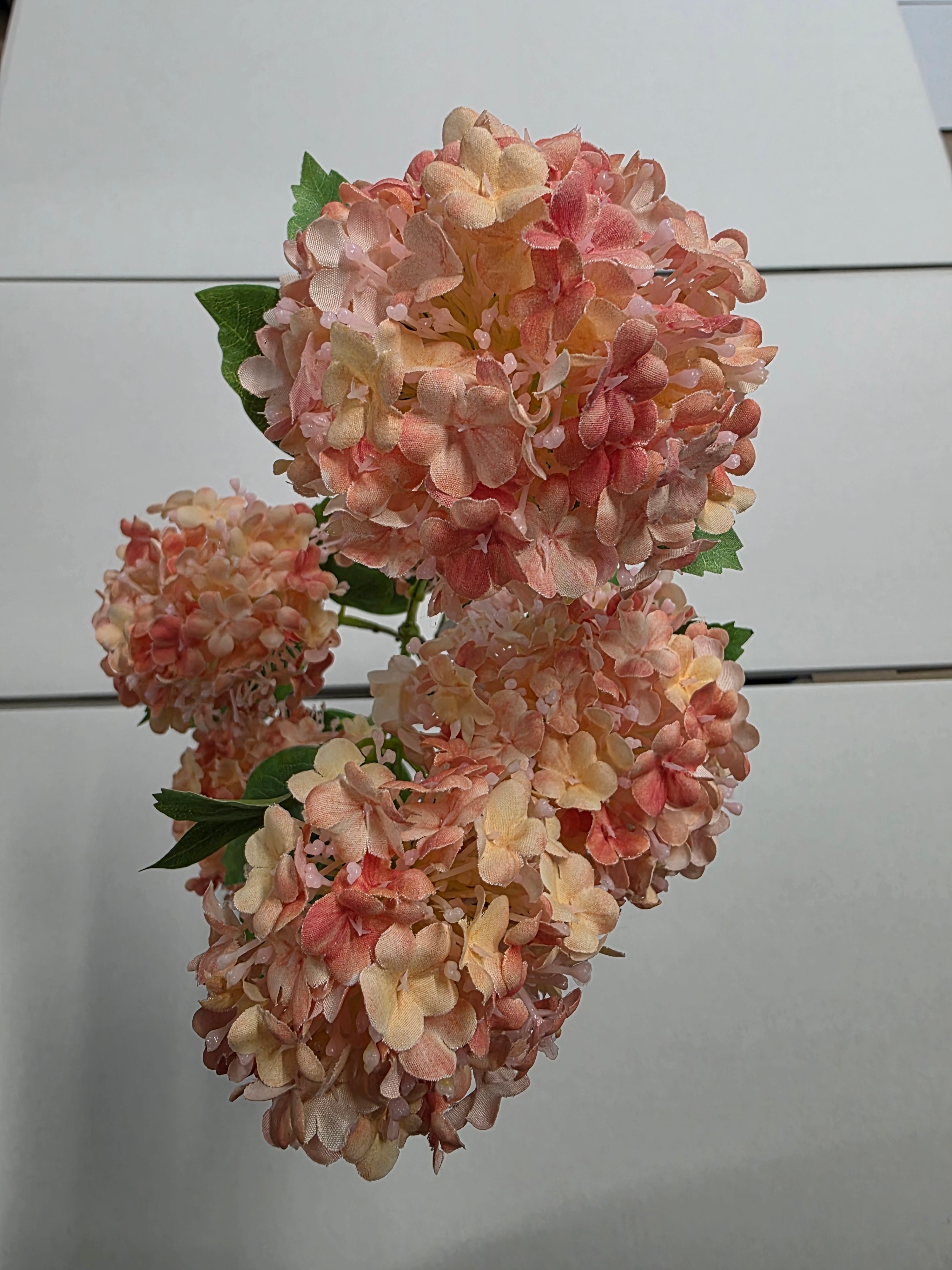 Artificial Virburnum Snowball Peach 96cm