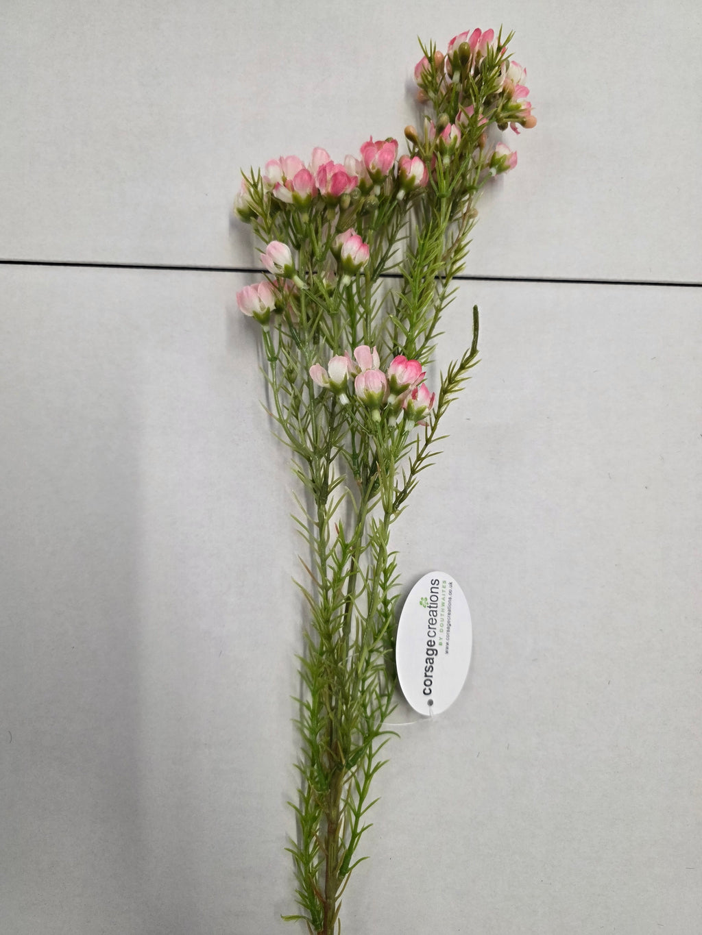 Artificial Wax Flower Spray Pink 77cm
