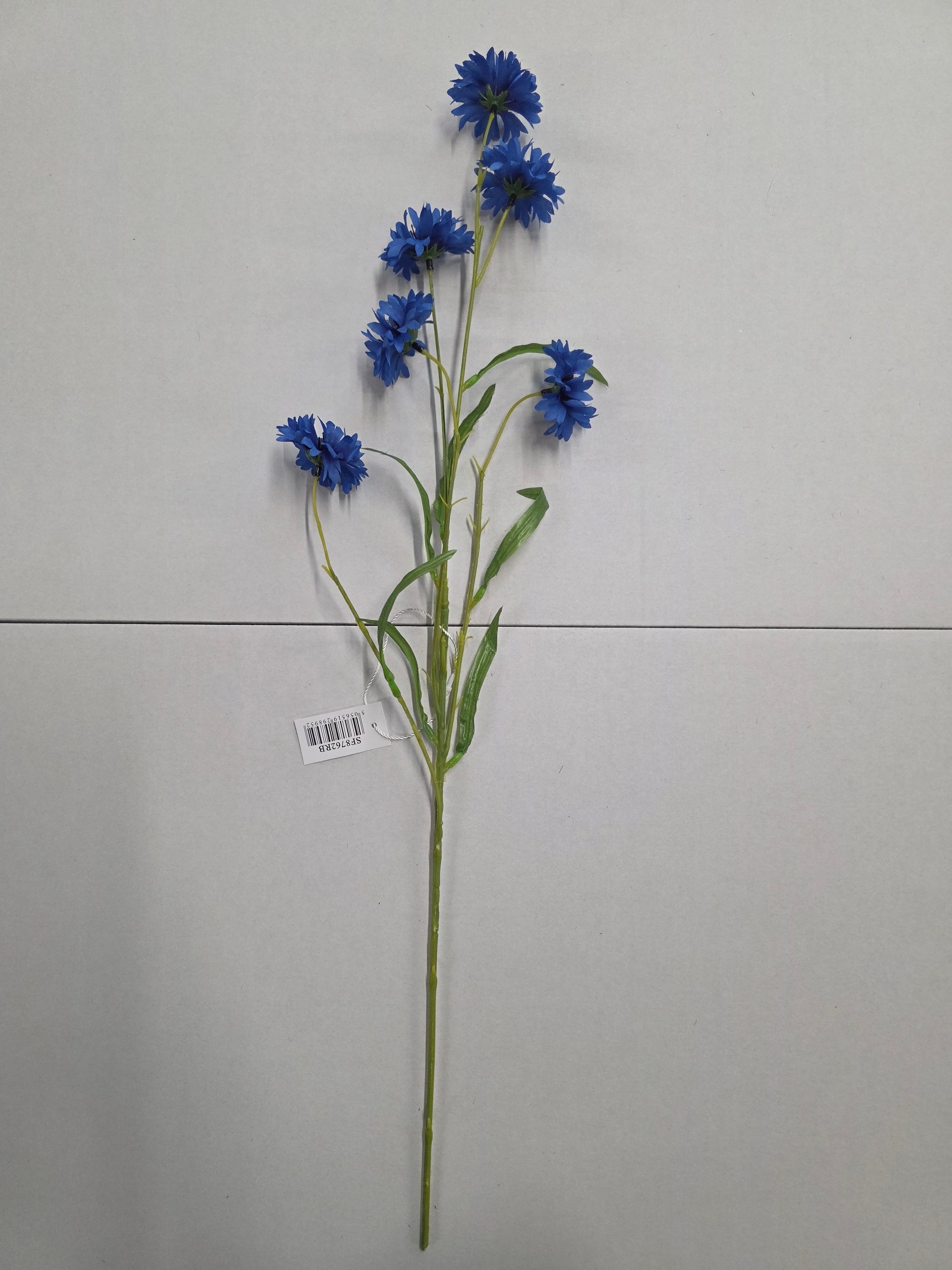 Artificial Wild Cornflower Spray Royal Blue 63cm (PACK OF 4)