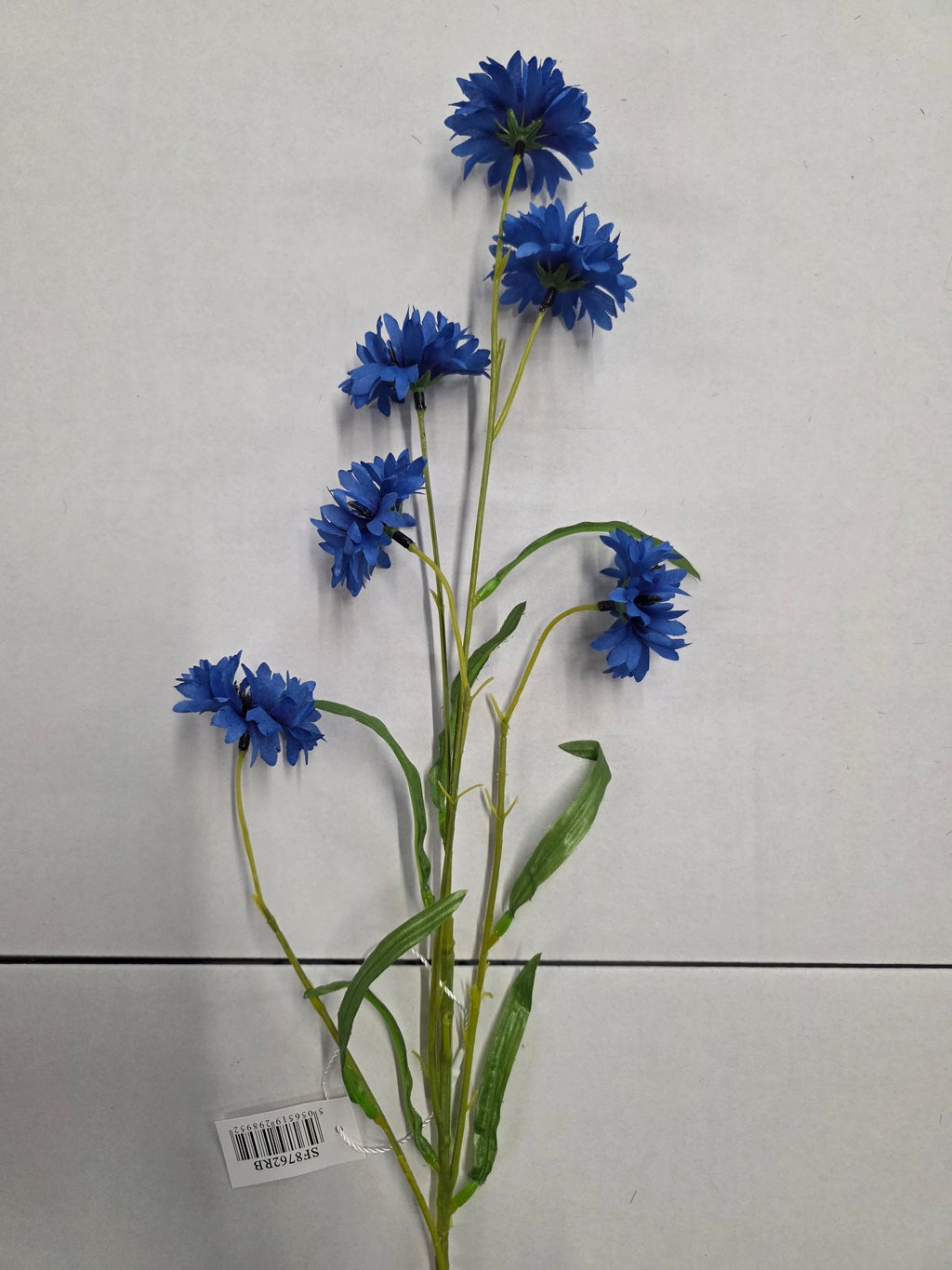 Artificial Wild Cornflower Spray Royal Blue 63cm (PACK OF 4)