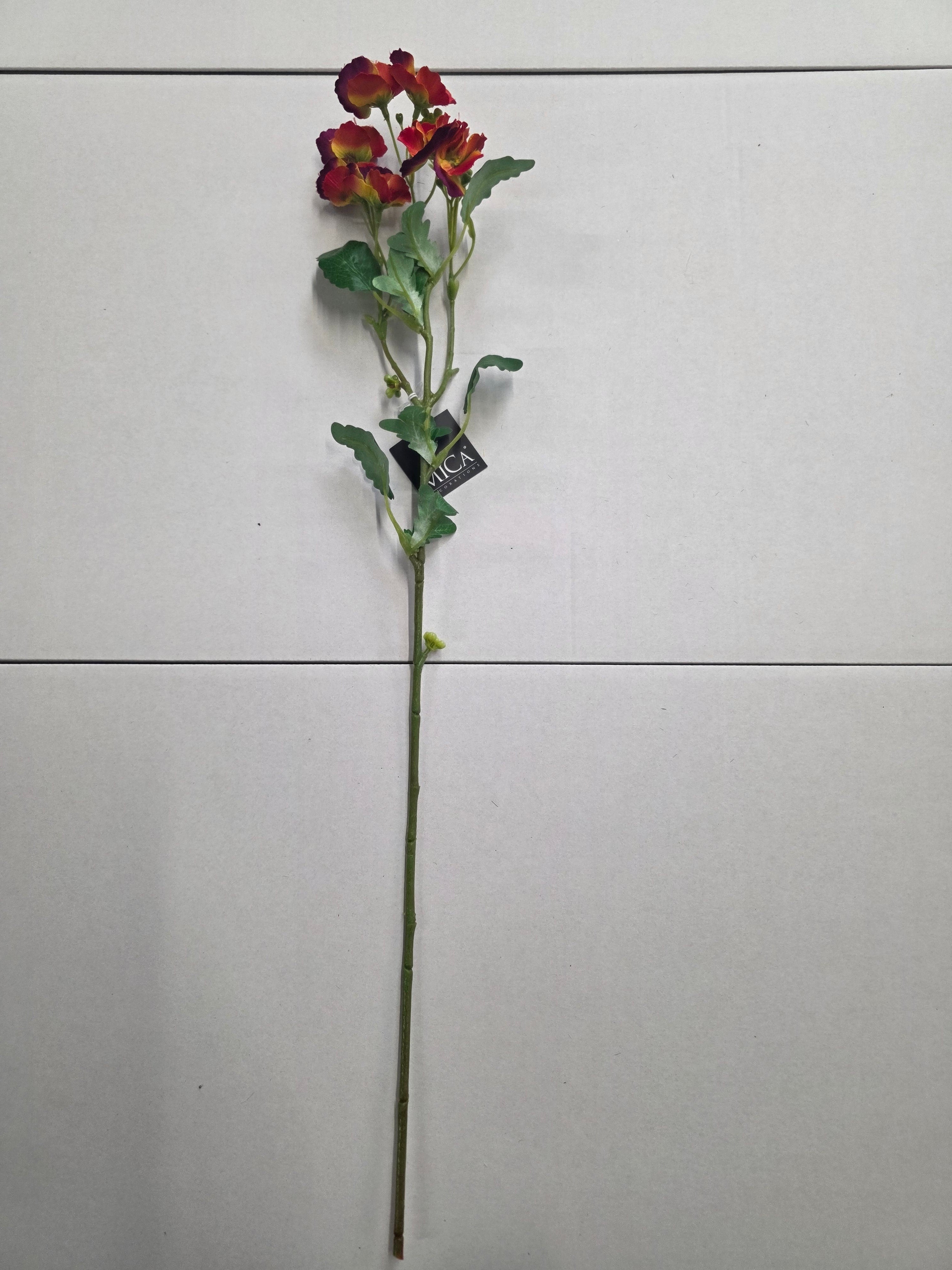 Artificial Pansy Orange 69cm (PACK OF 3)