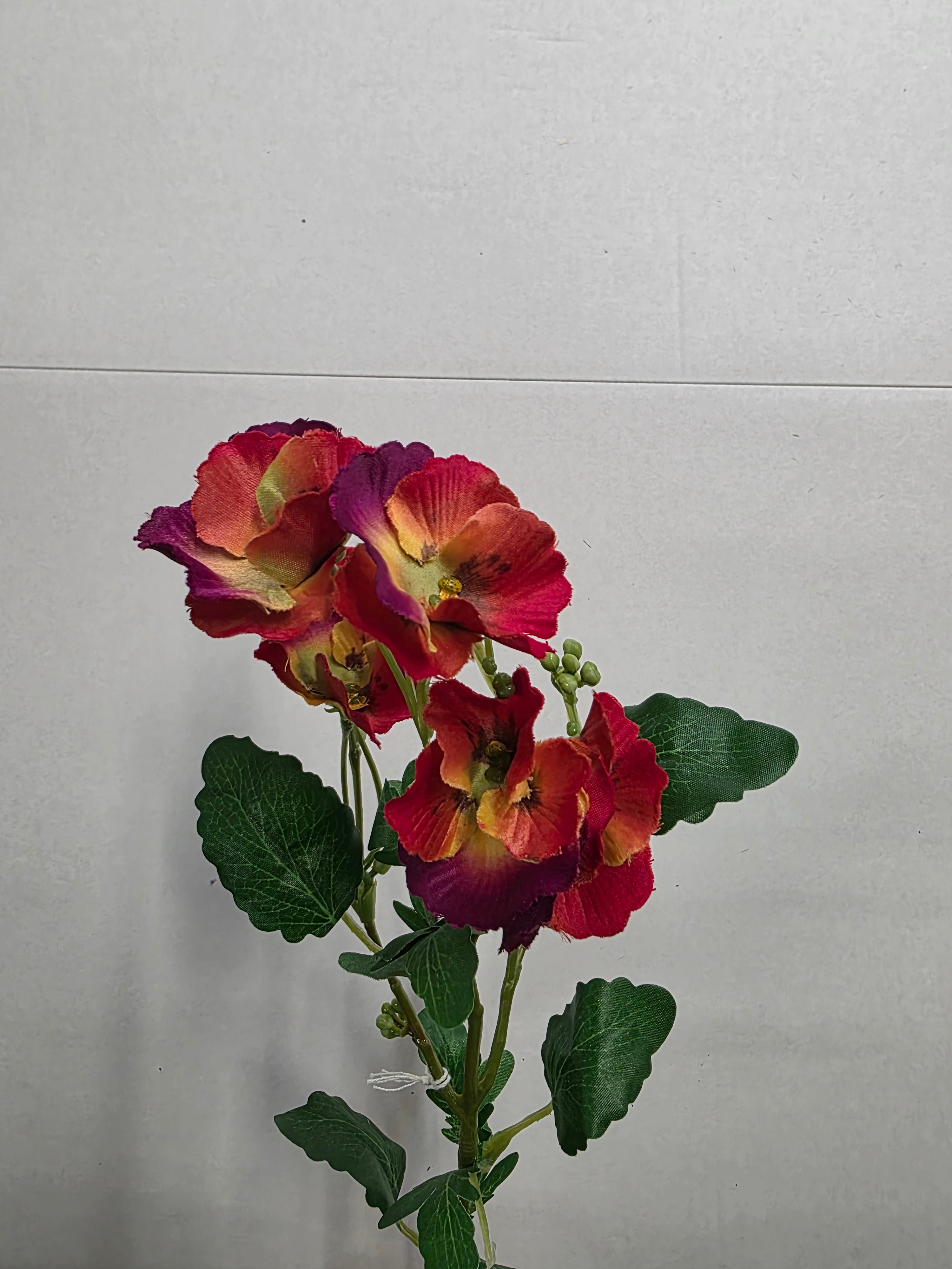 Artificial Pansy Orange 69cm (PACK OF 3)