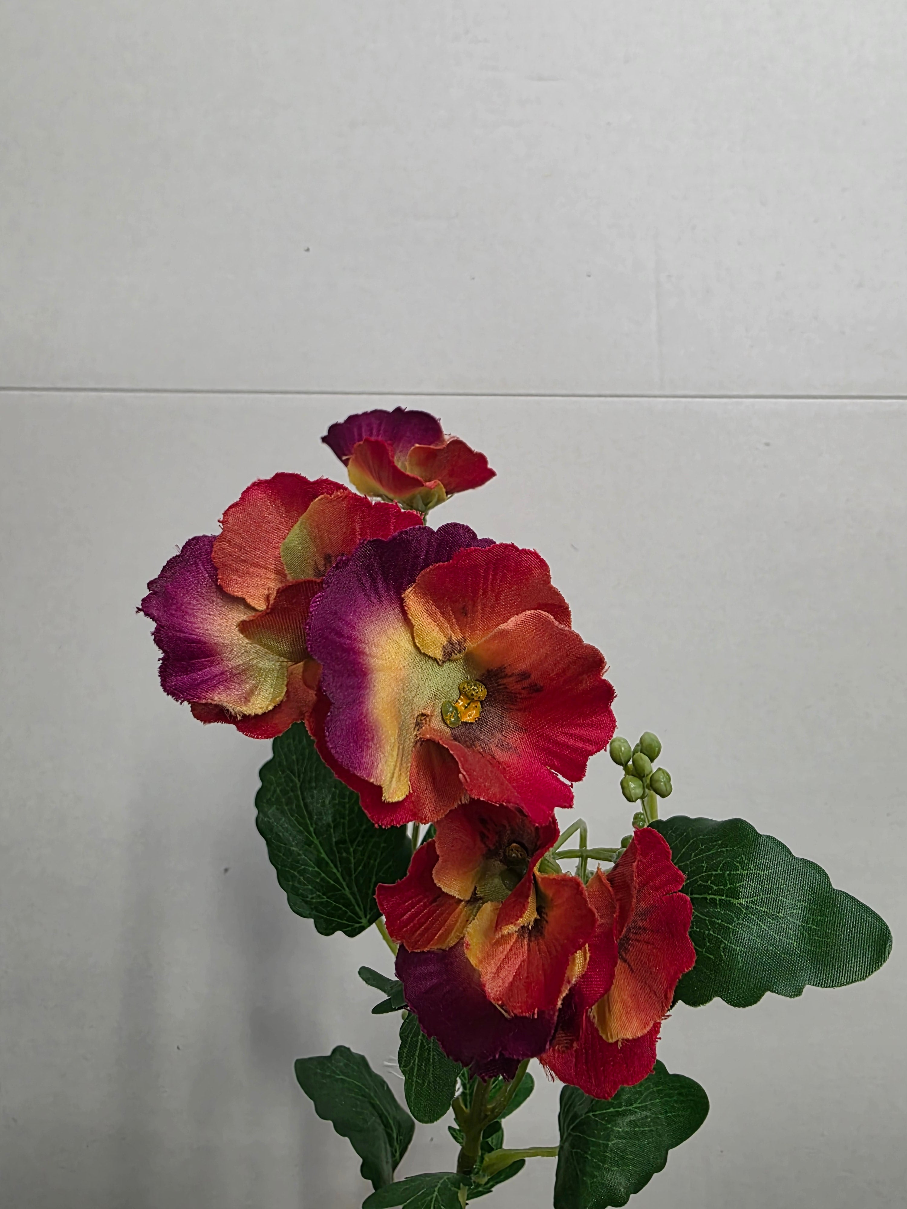 Artificial Pansy Orange 69cm (PACK OF 3)