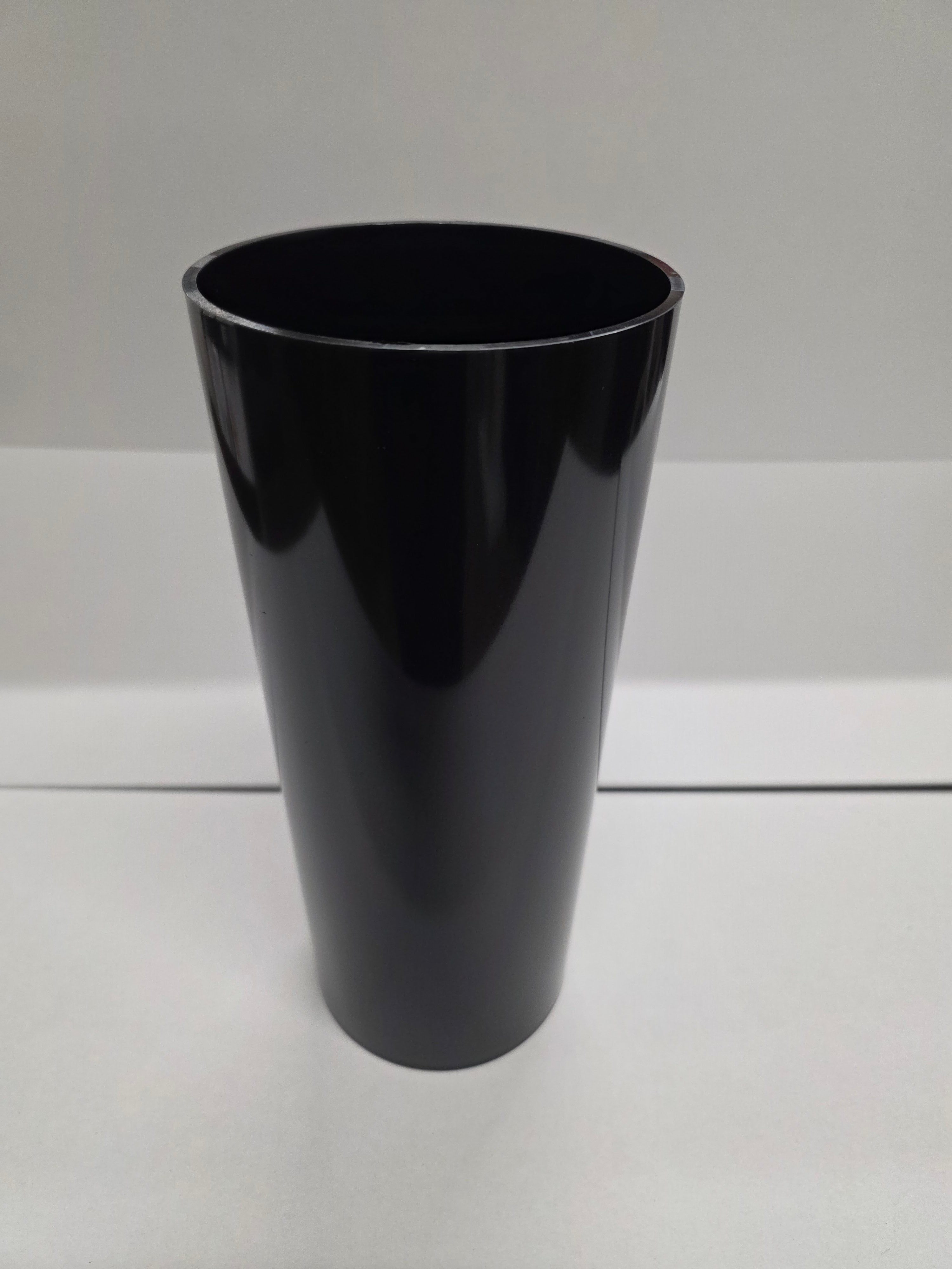 Acrylic Cylinder Black 30x13cm (PACK OF 2)