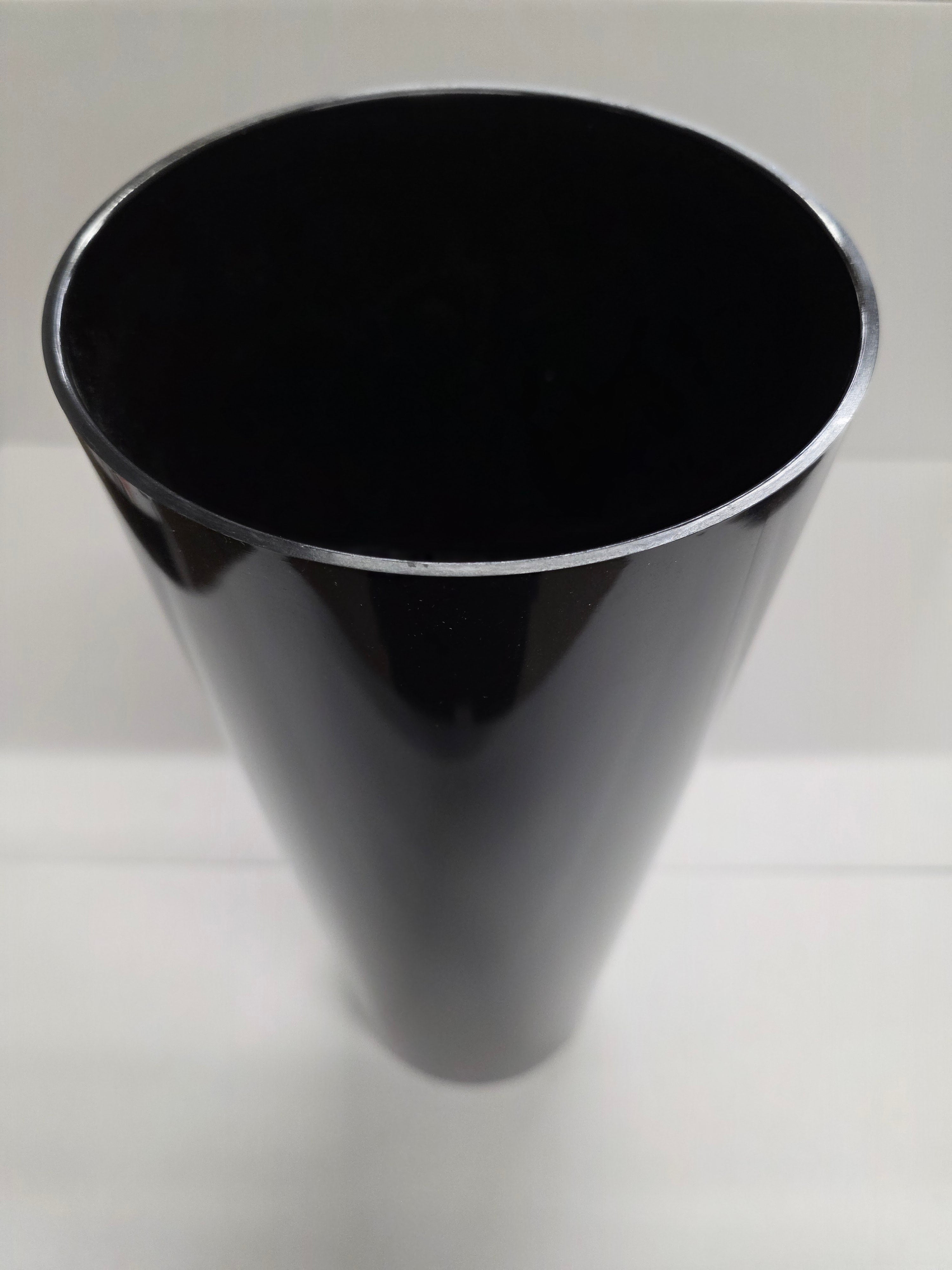 Acrylic Cylinder Black 50x18cm